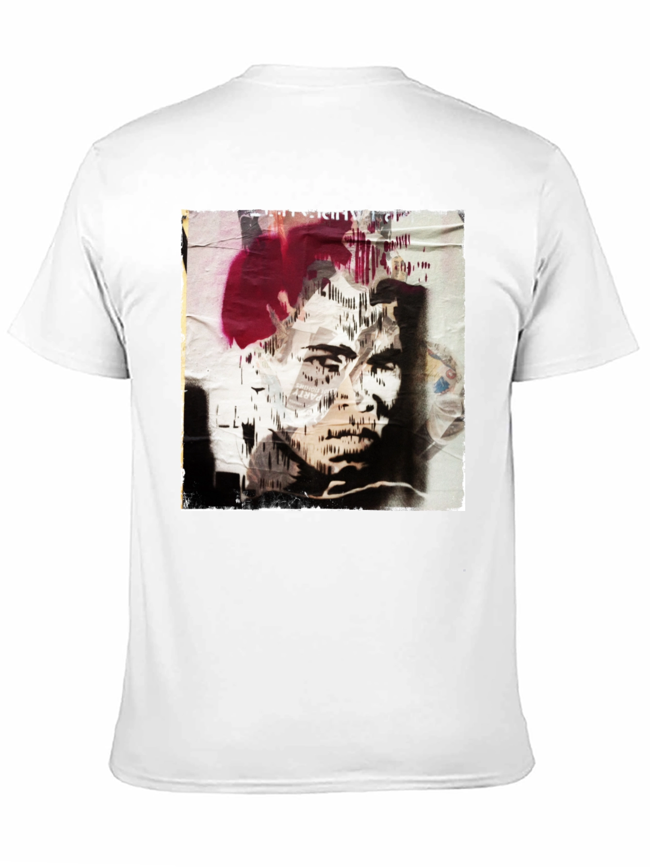 Abstract Graphic Print Black Cotton T-Shirt