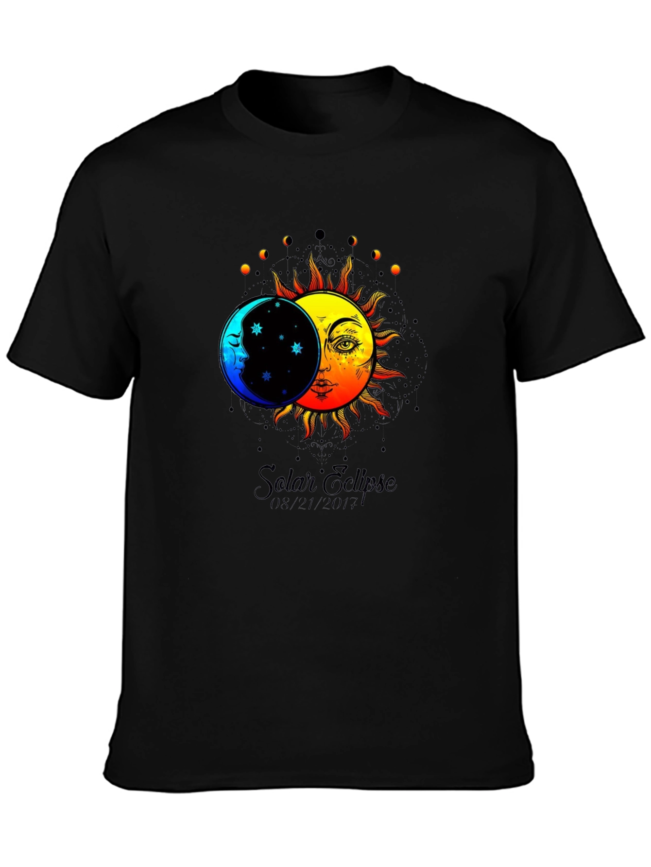 Solar Eclipse Graphic Tee - Black T-Shirt