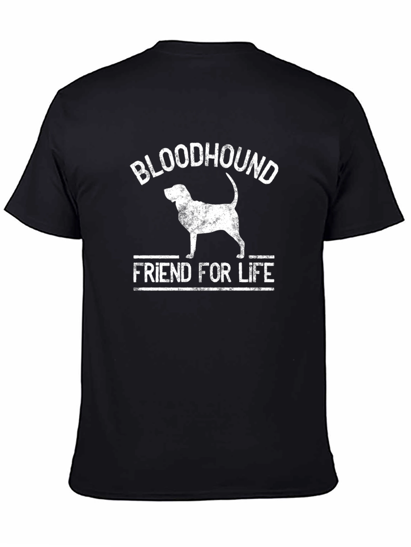Bloodhound Friend For Life Black T-Shirt
