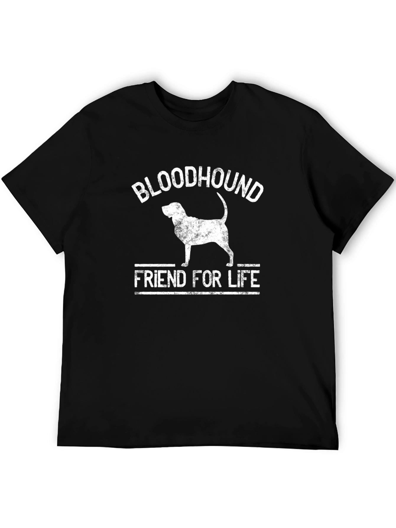 Bloodhound Friend For Life Black T-Shirt