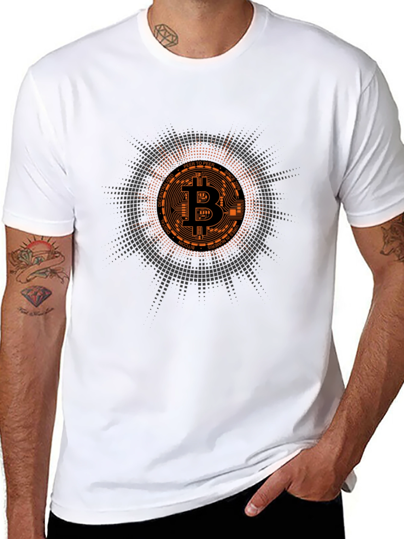 Bitcoin Crypto Currency Graphic Tee