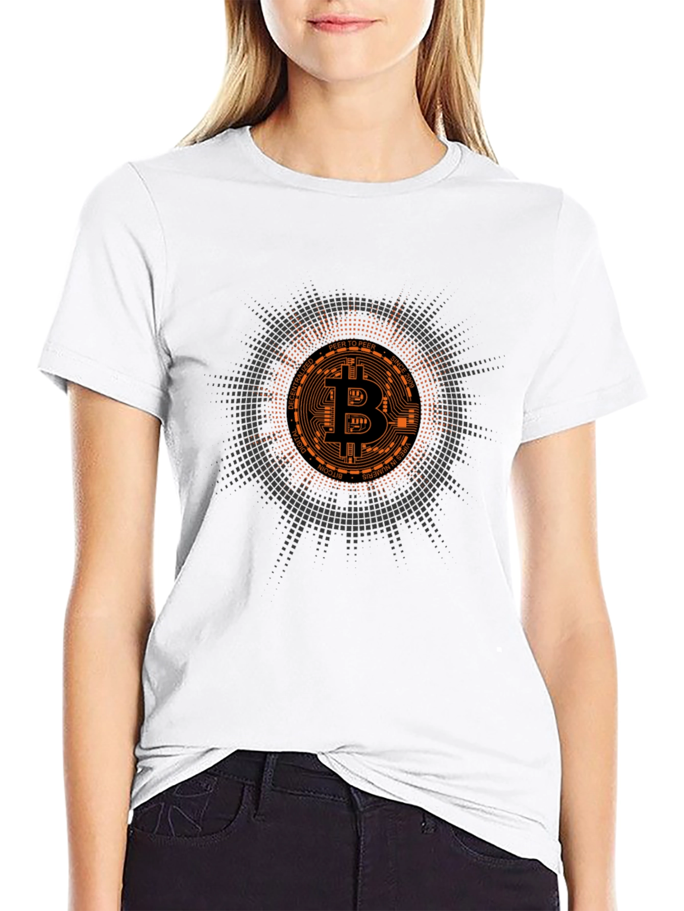 Bitcoin Crypto Currency Graphic Tee