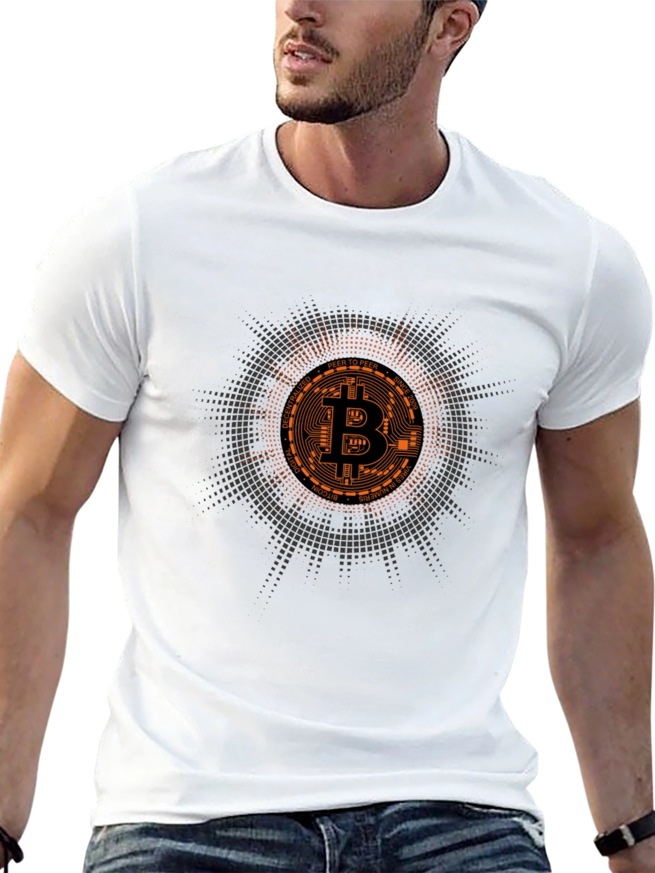 Bitcoin Crypto Currency Graphic Tee