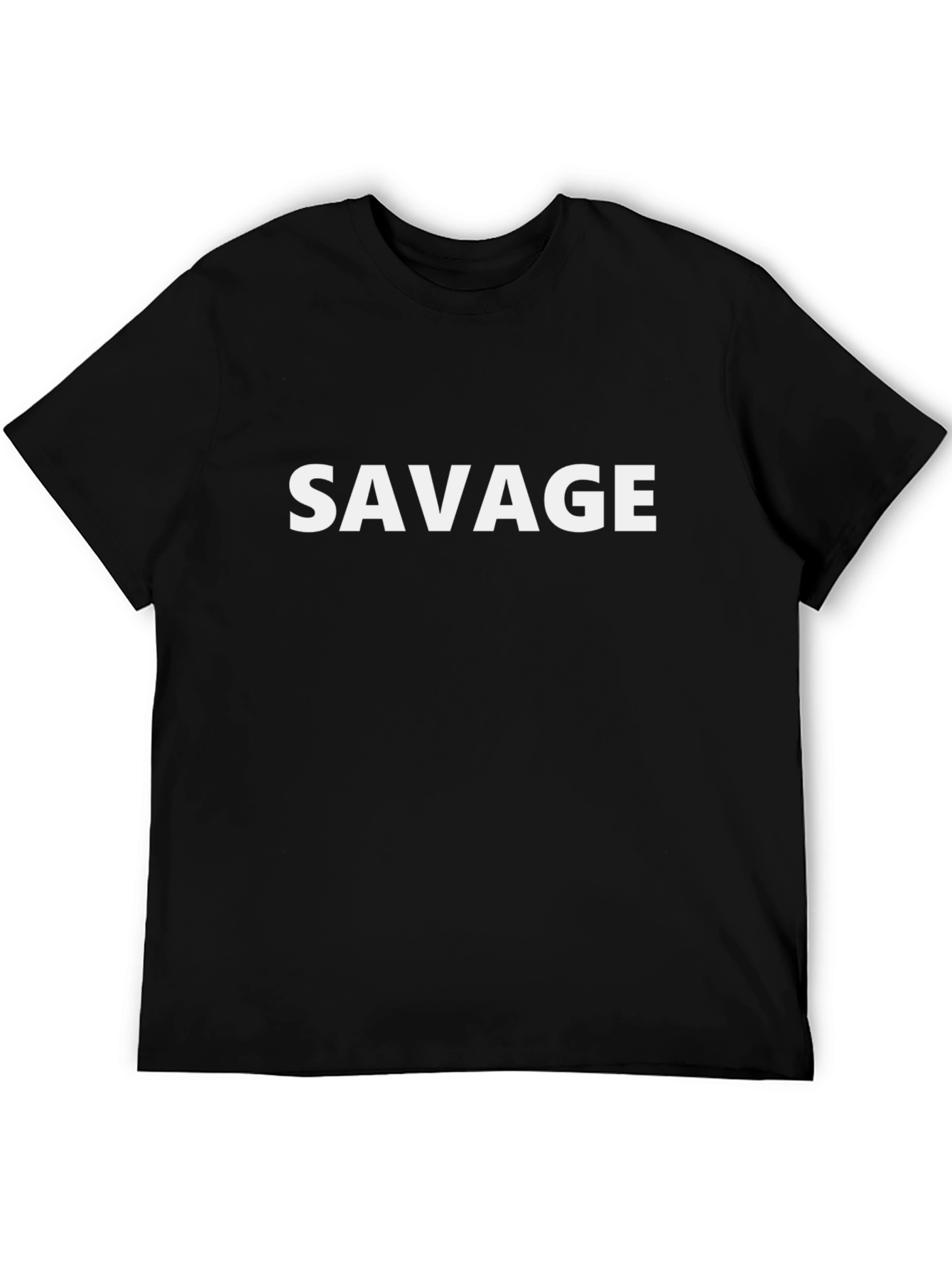 Mens Black Savage Graphic Tee
