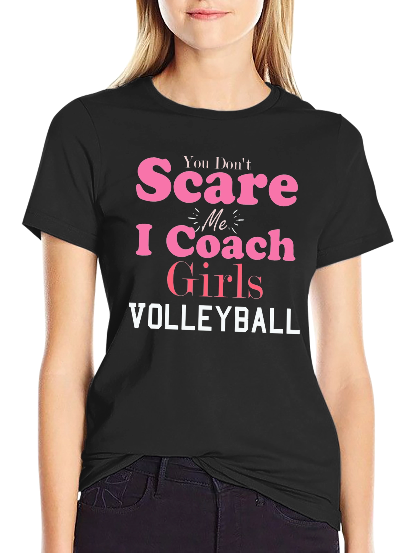 Girls Volleyball Coach T-Shirt Funny