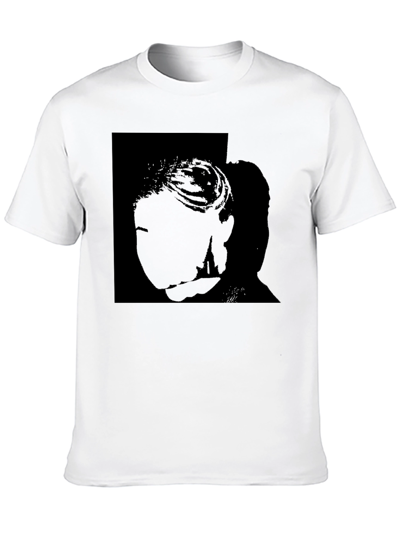 Black Silhouette Graphic Tee - Modern Style