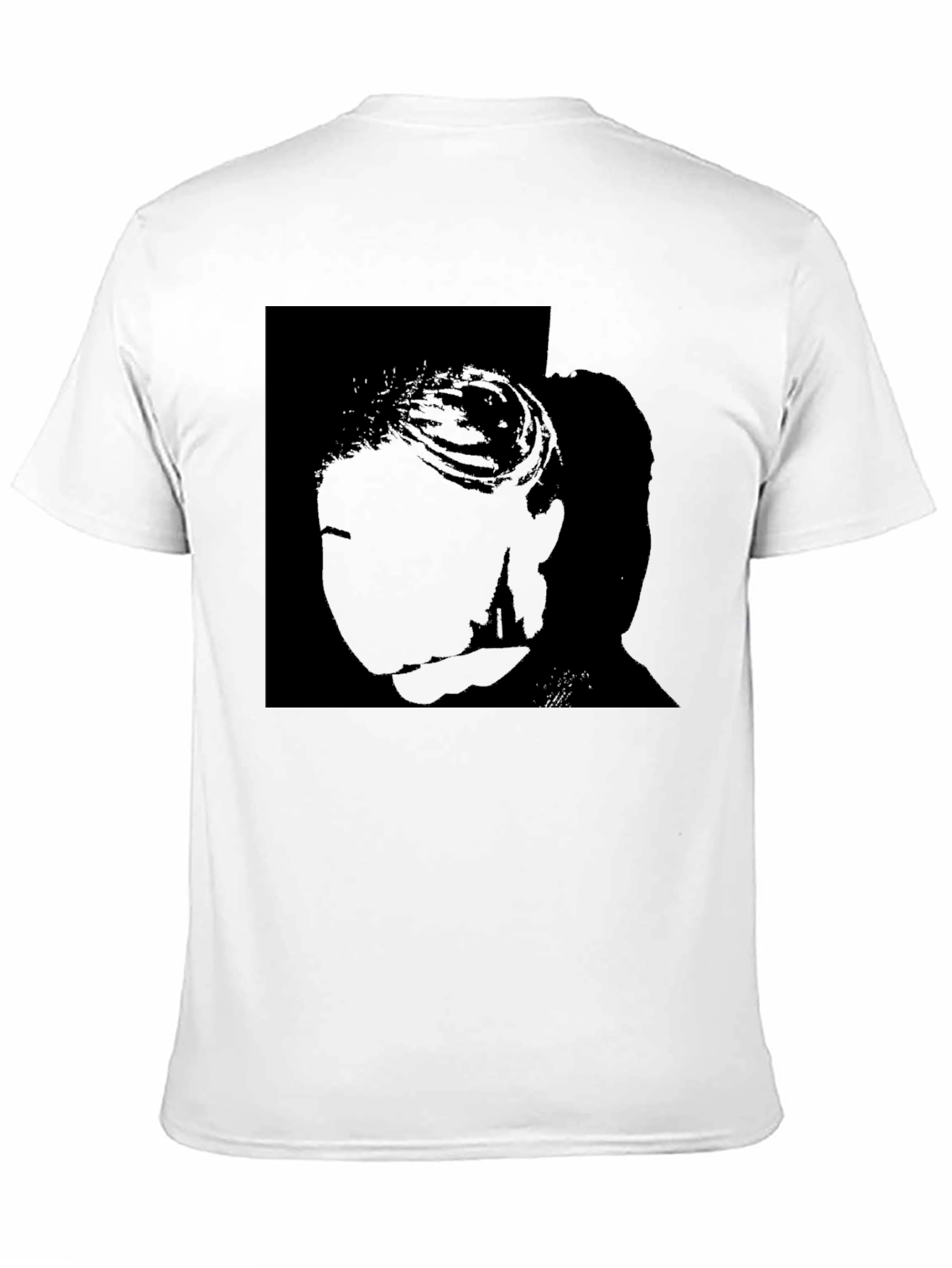 Black Silhouette Graphic Tee - Modern Style