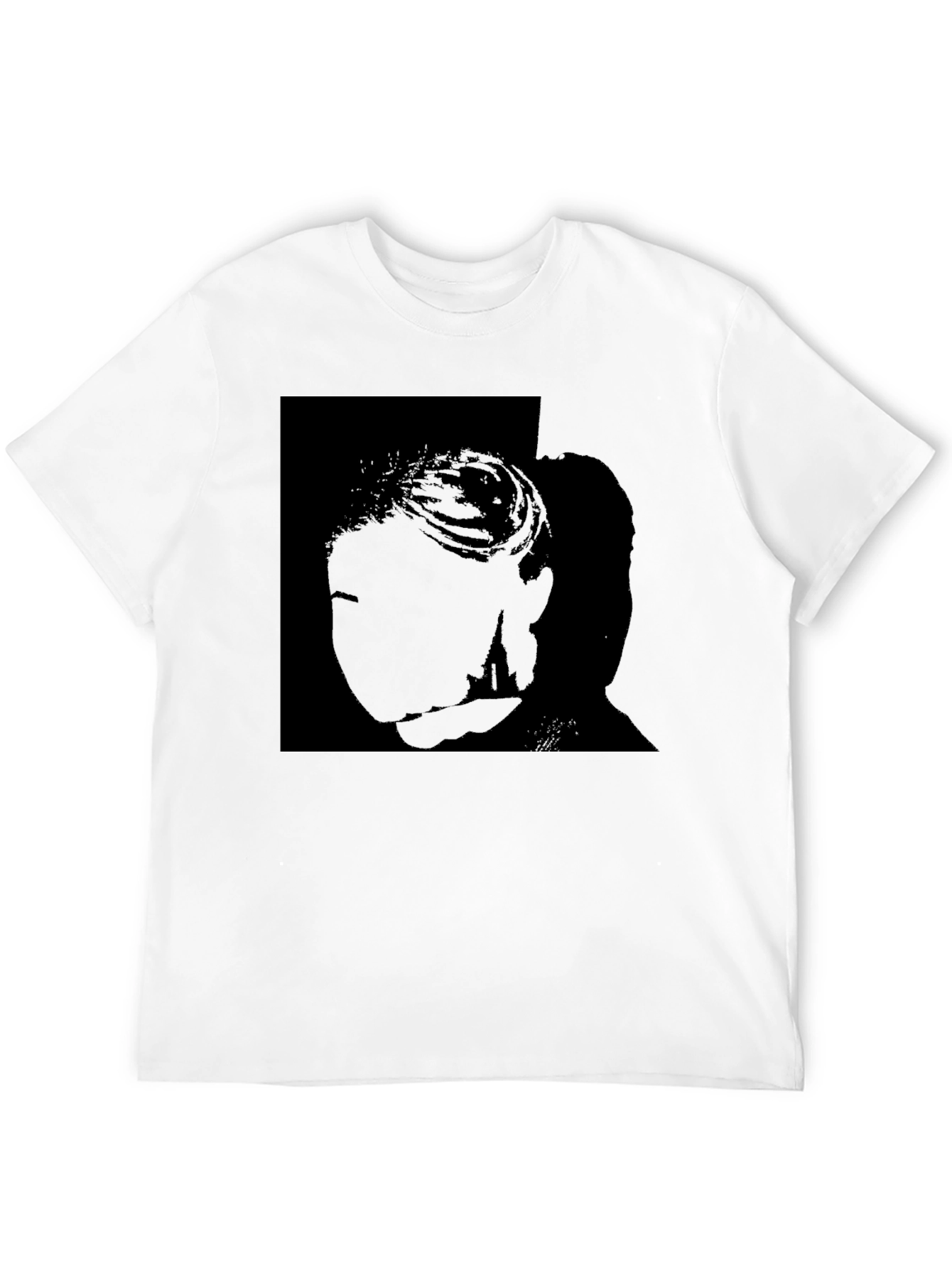 Black Silhouette Graphic Tee - Modern Style