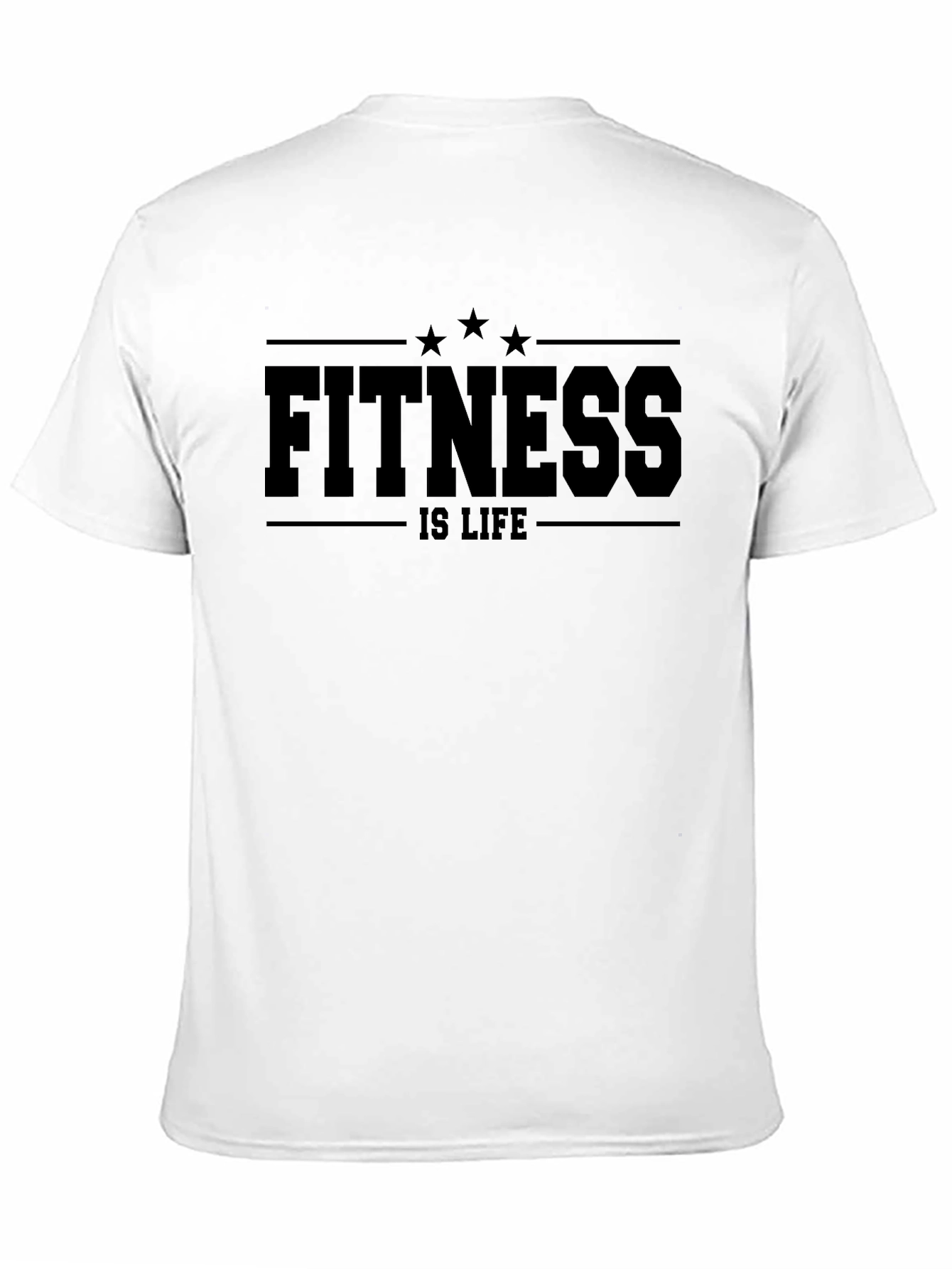 Fitness is Life - Black T-Shirt