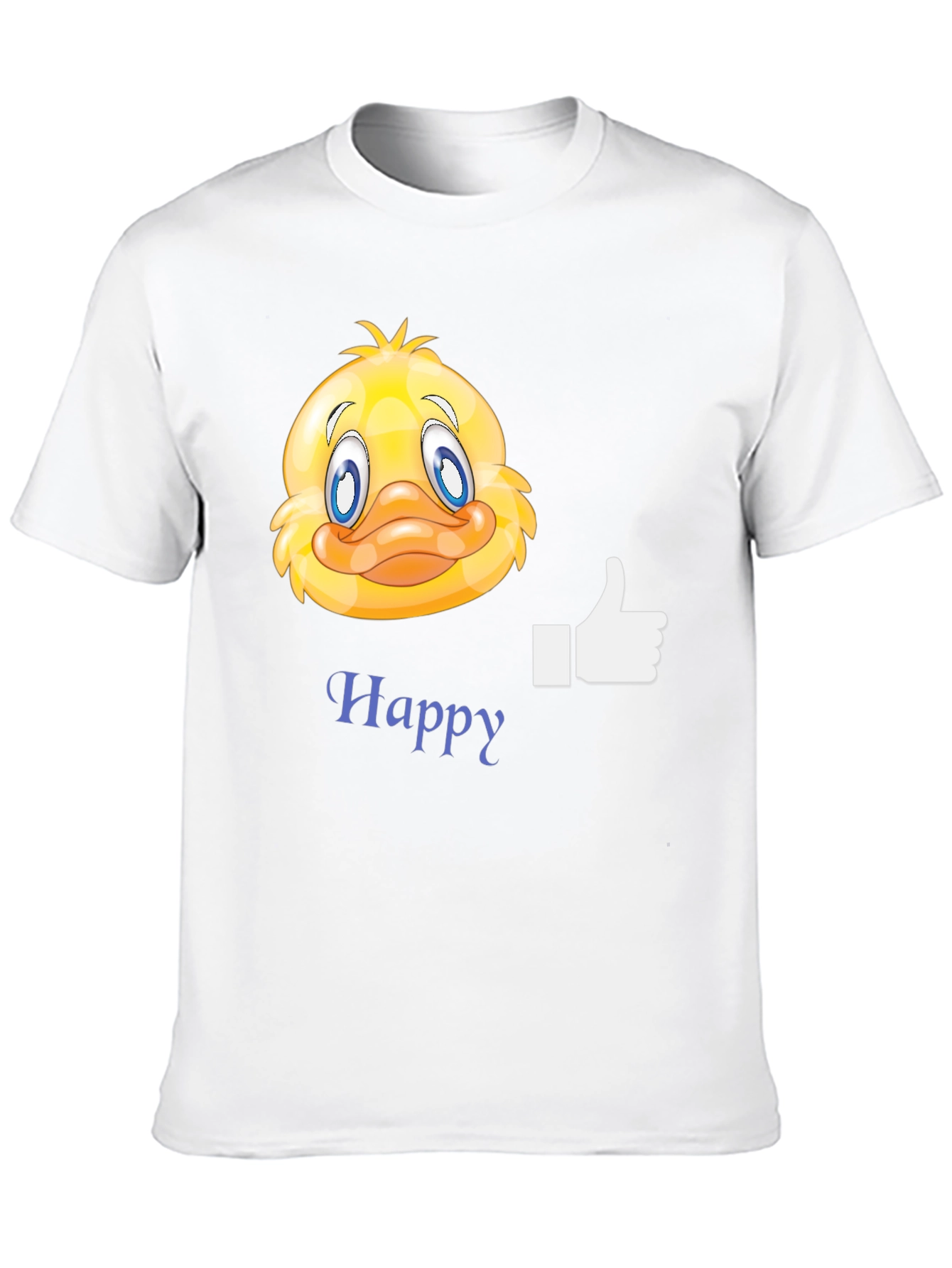 Happy Duck Graphic T-Shirt - Casual Black Tee