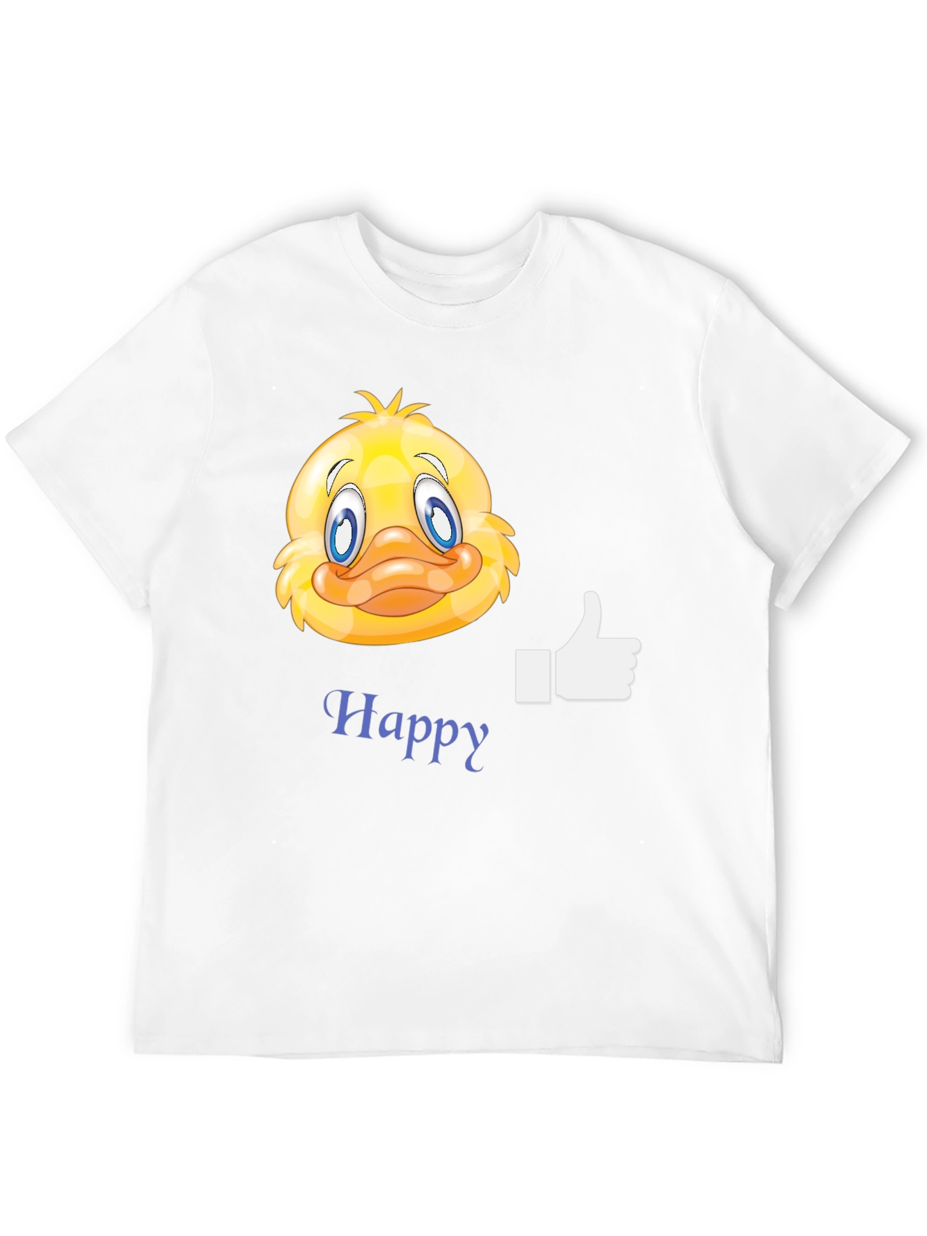 Happy Duck Graphic T-Shirt - Casual Black Tee