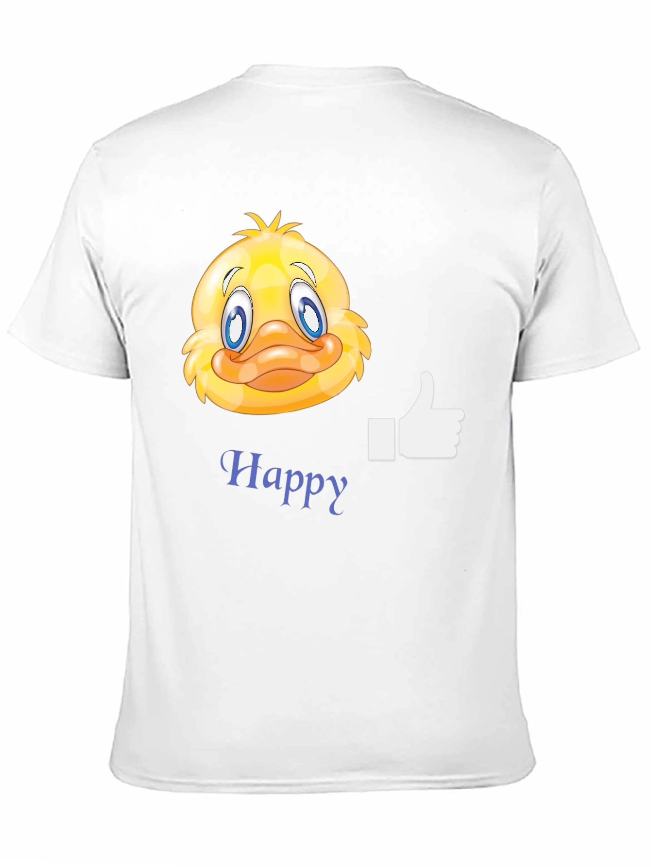 Happy Duck Graphic T-Shirt - Casual Black Tee