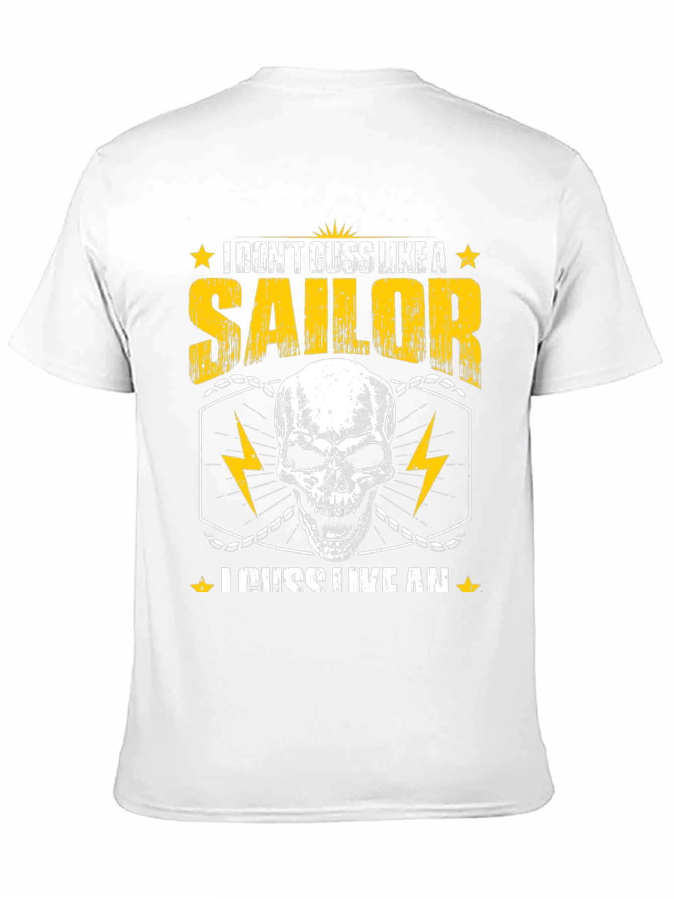 I Dont Cuss Like A Sailor Skull T-Shirt