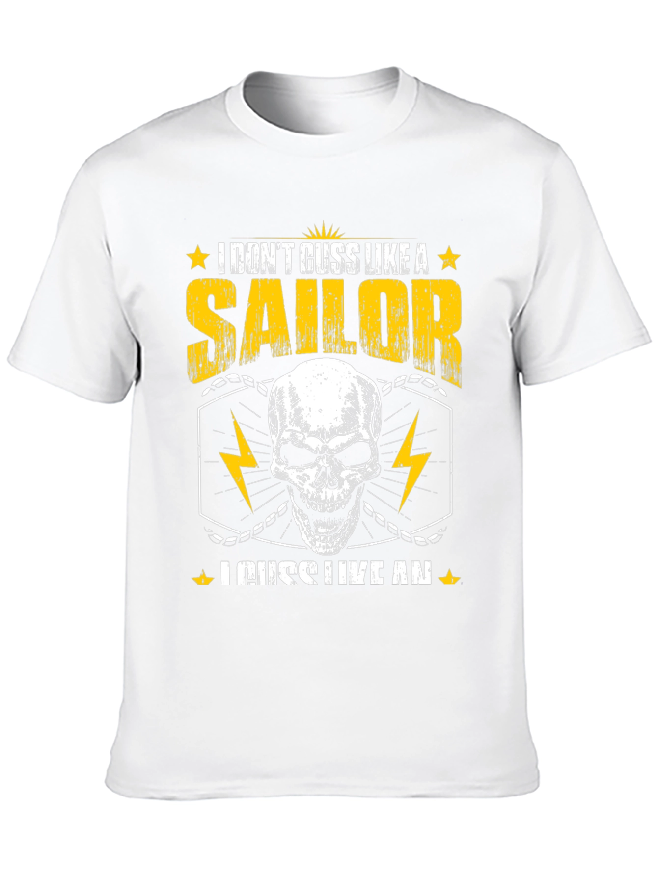 I Dont Cuss Like A Sailor Skull T-Shirt