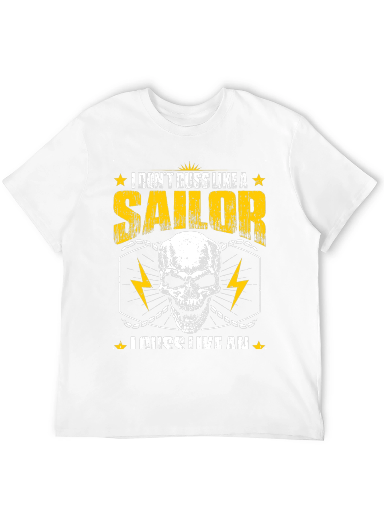 I Dont Cuss Like A Sailor Skull T-Shirt