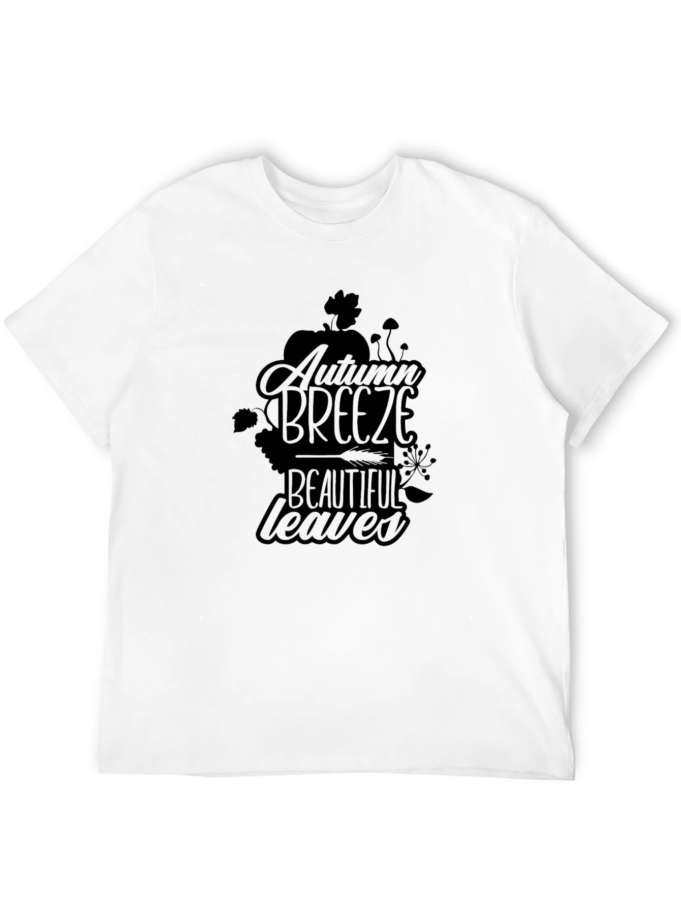 Autumn Breeze Black T-Shirt