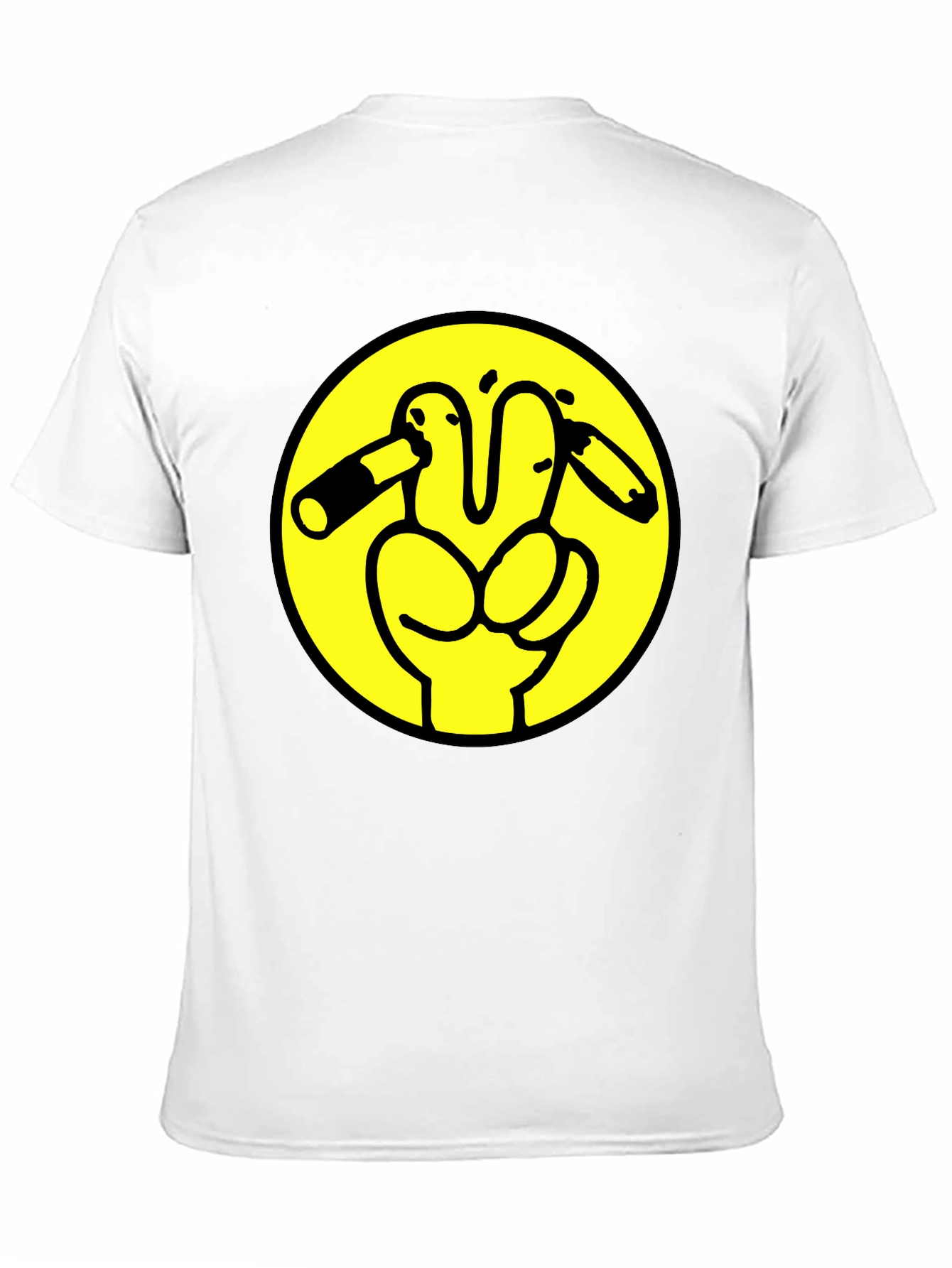 Peace Off T-Shirt Funny Humor Black Cotton Tee