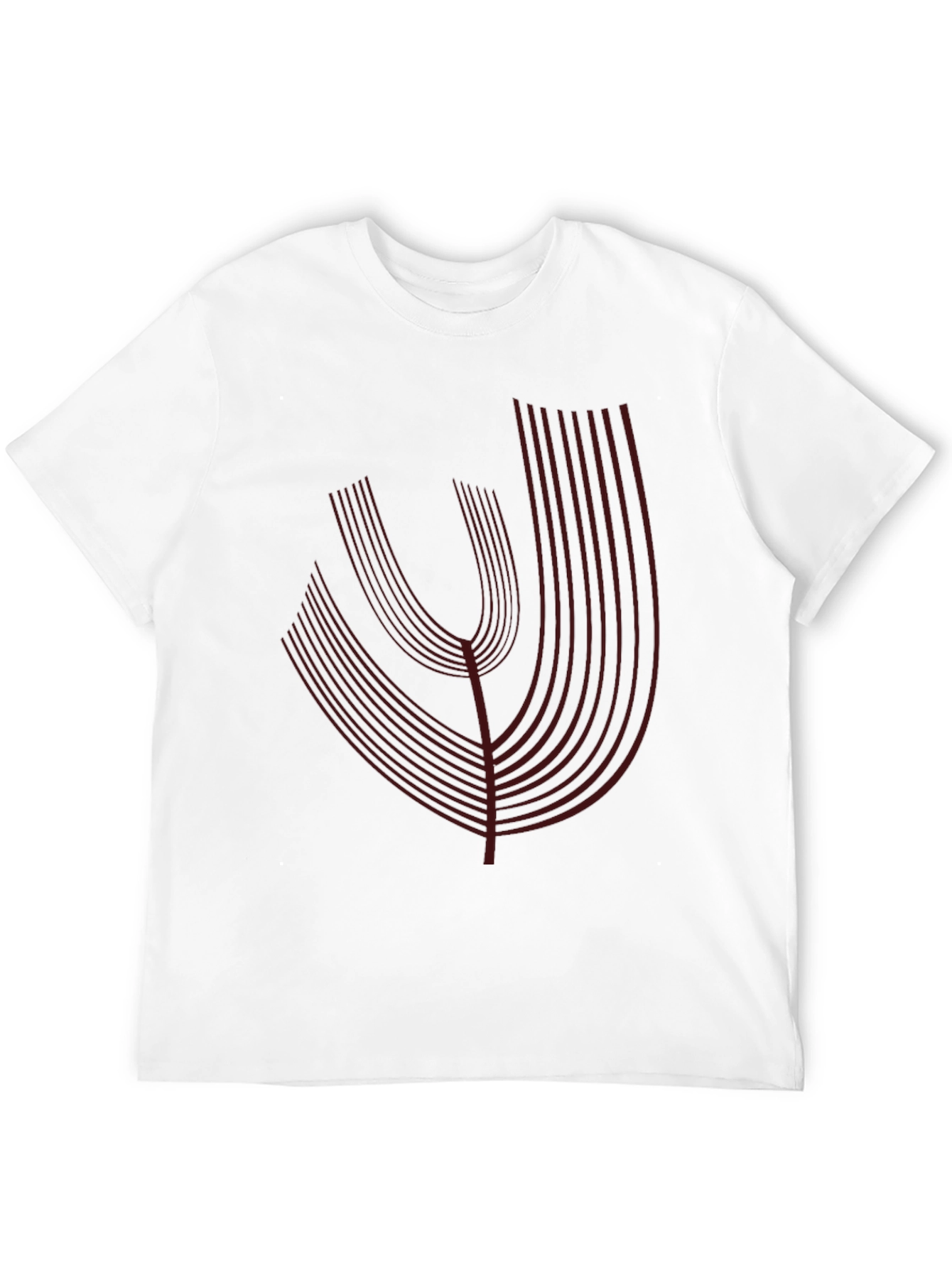 Modern Graphic Print Black T-Shirt