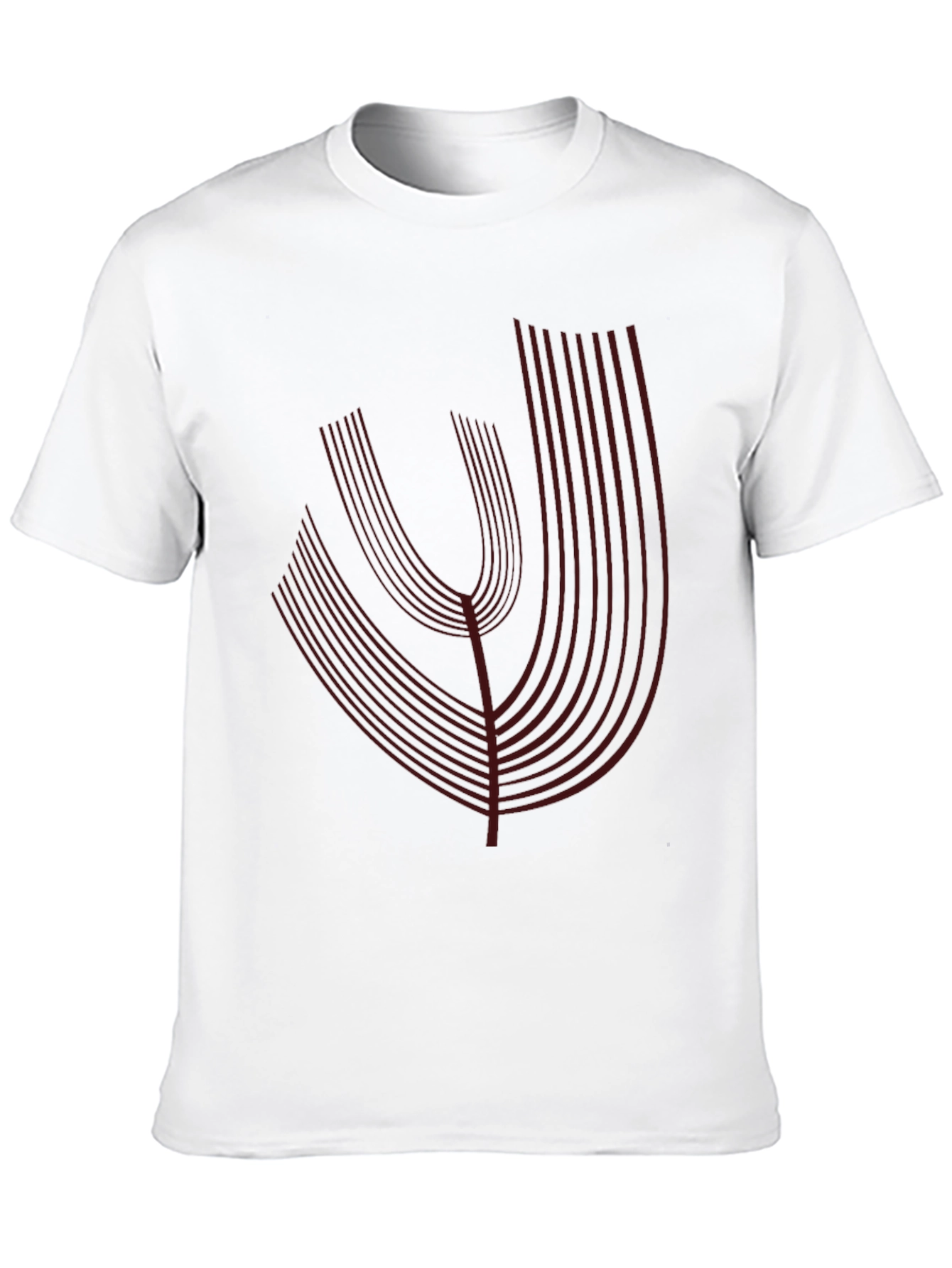 Modern Graphic Print Black T-Shirt