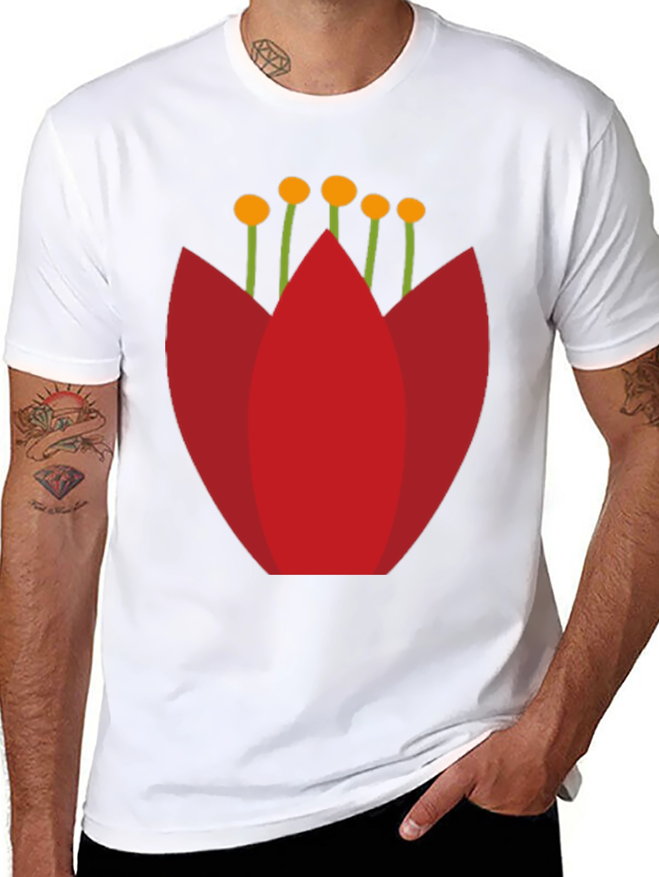 Modern Floral Graphic T-Shirt