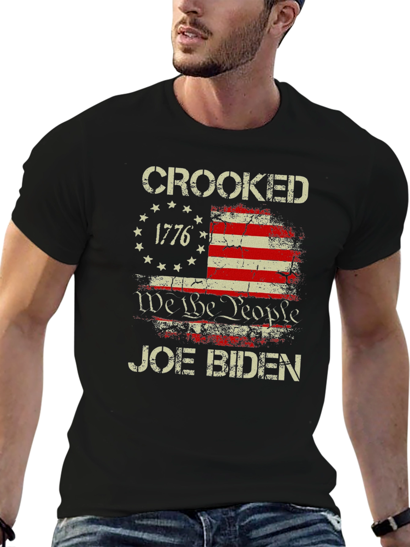 Crooked Joe Biden Graphic T-Shirt