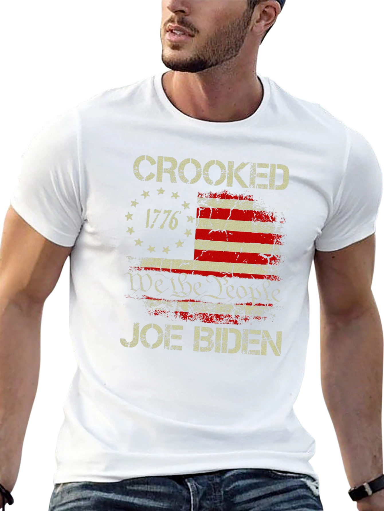Crooked Joe Biden Graphic T-Shirt