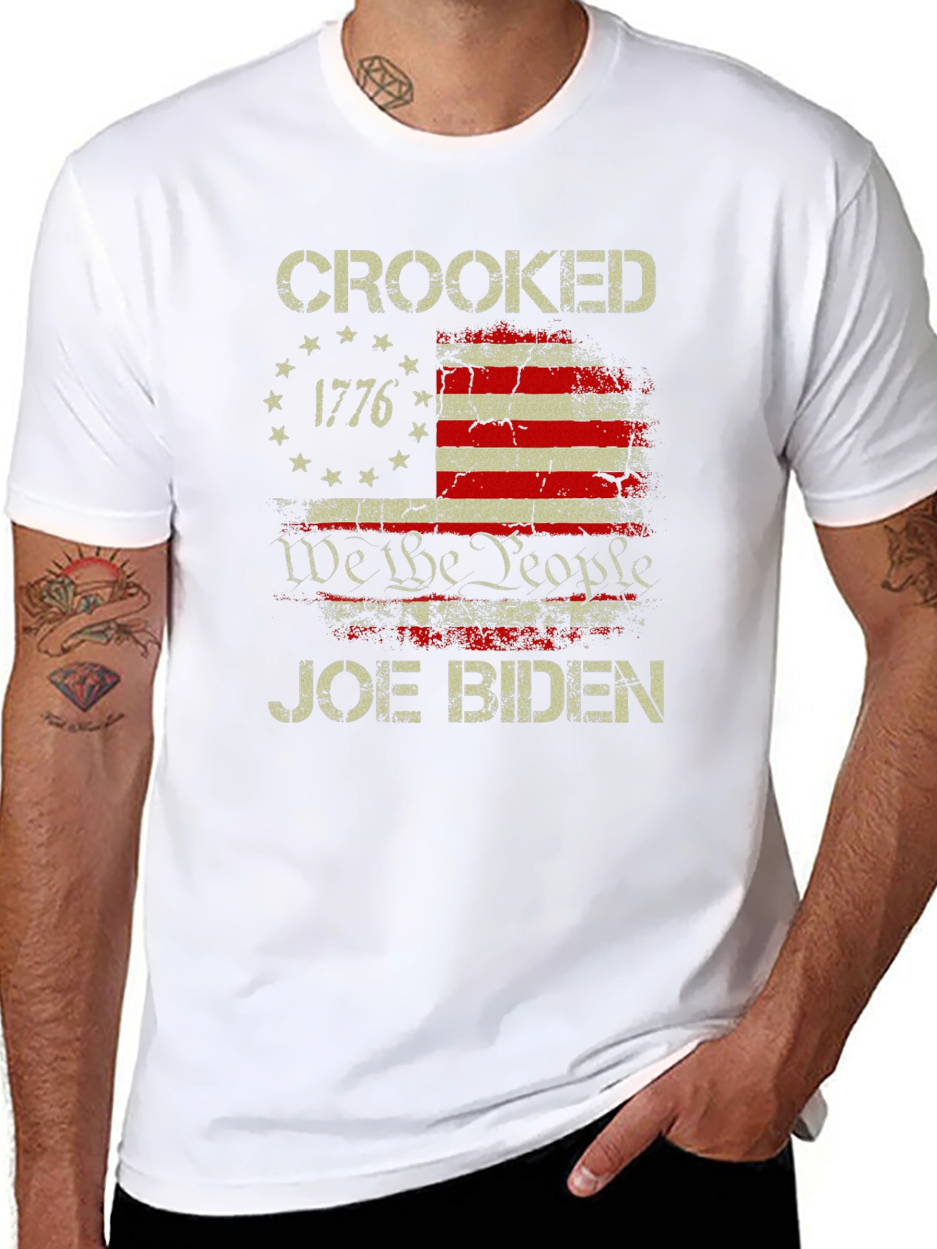 Crooked Joe Biden Graphic T-Shirt