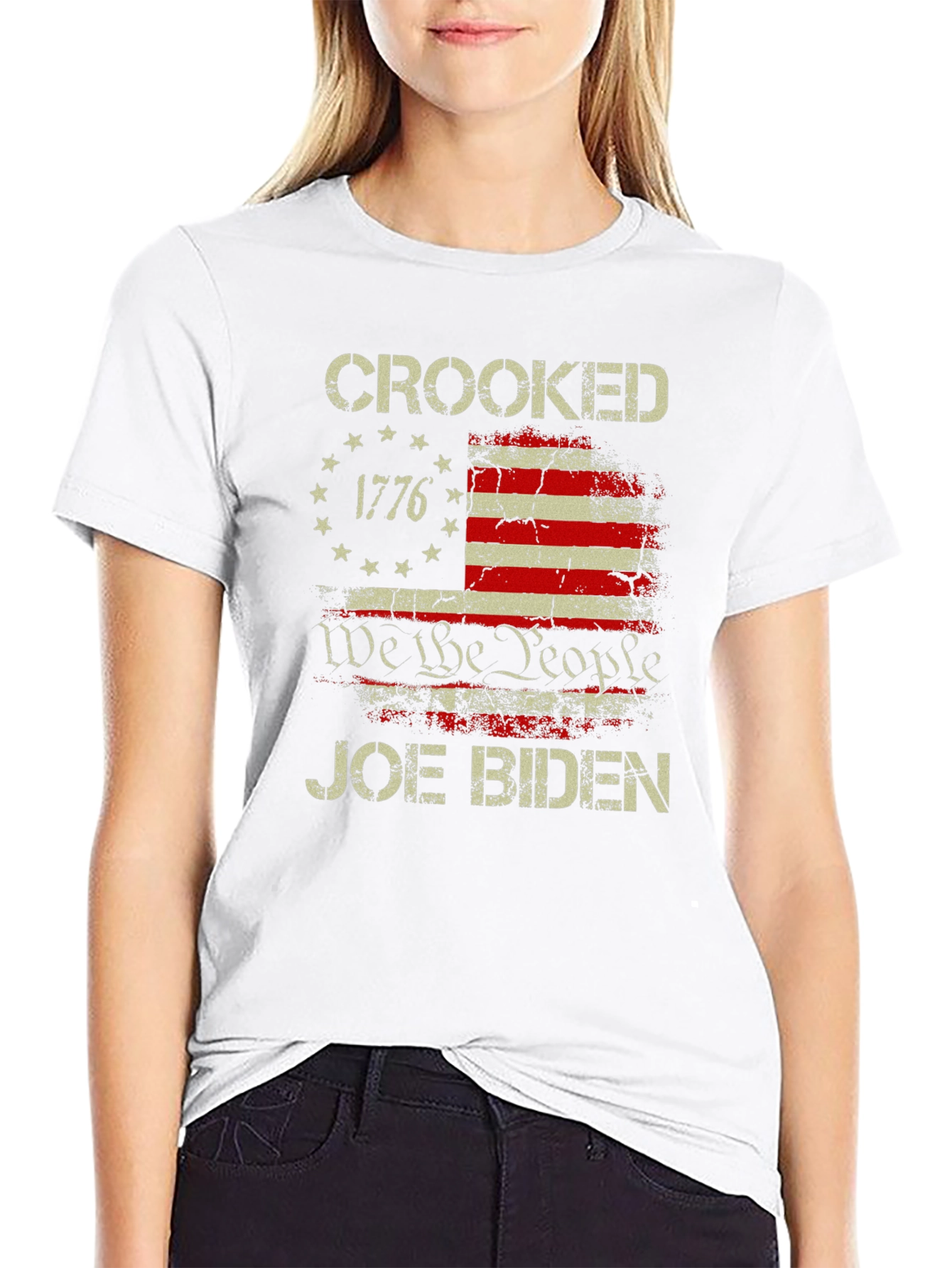 Crooked Joe Biden Graphic T-Shirt