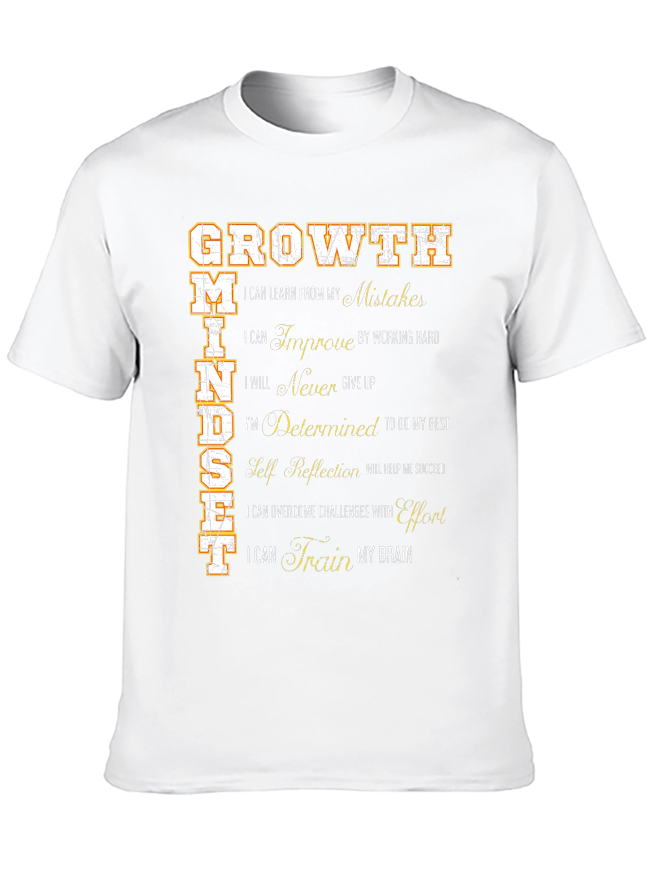 Growth Mindset Graphic Tee - Inspirational Motivational Shirt