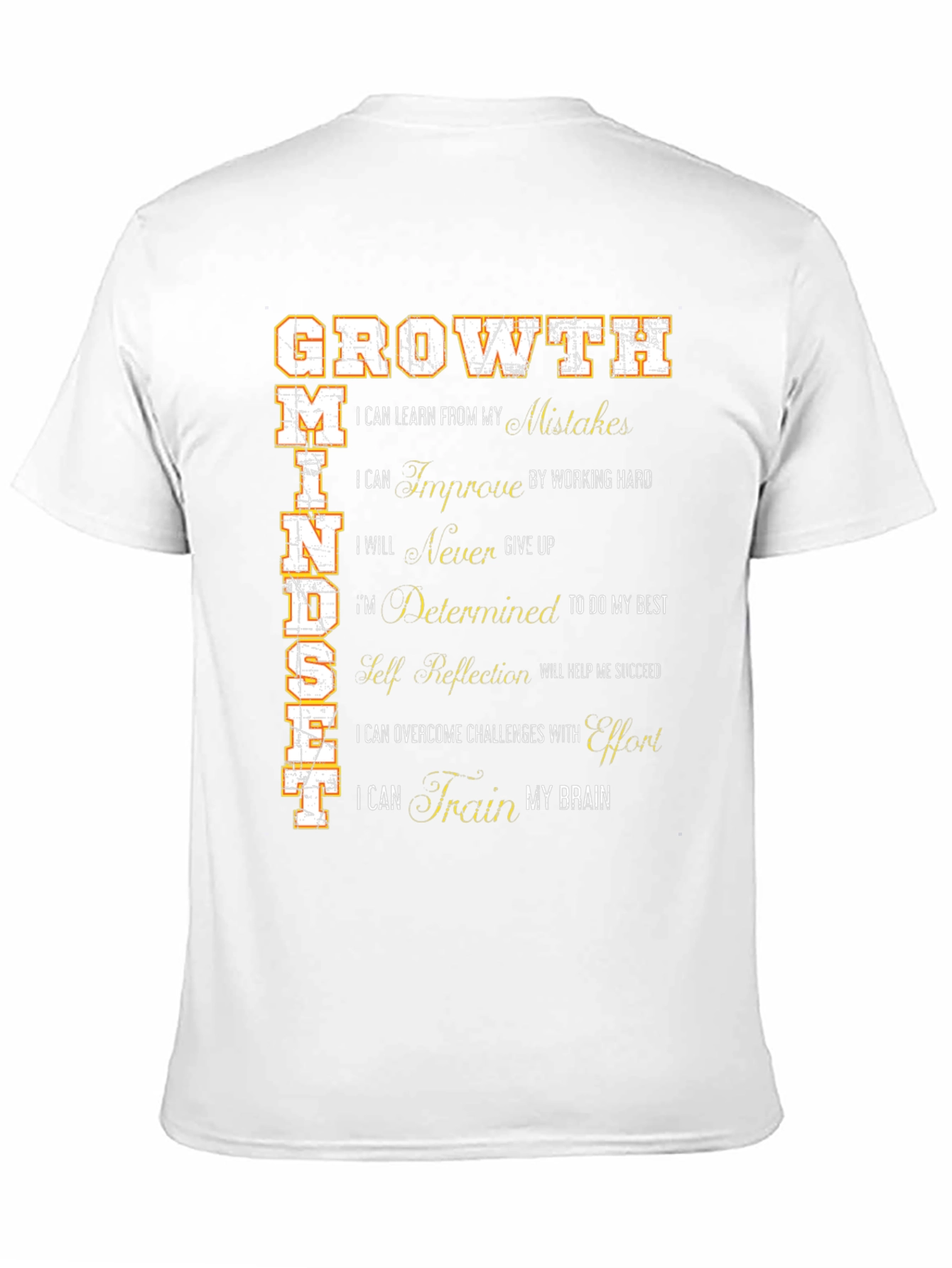 Growth Mindset Graphic Tee - Inspirational Motivational Shirt