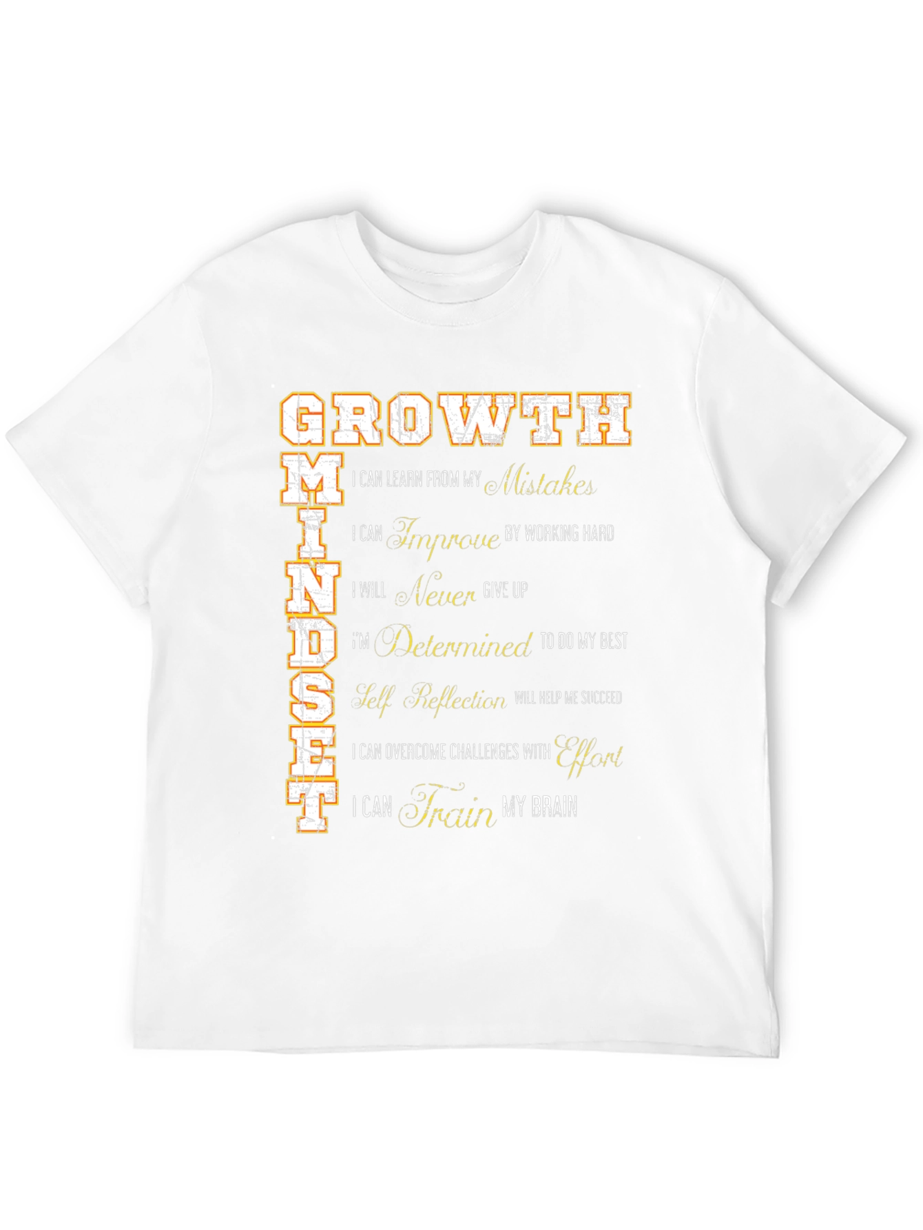 Growth Mindset Graphic Tee - Inspirational Motivational Shirt
