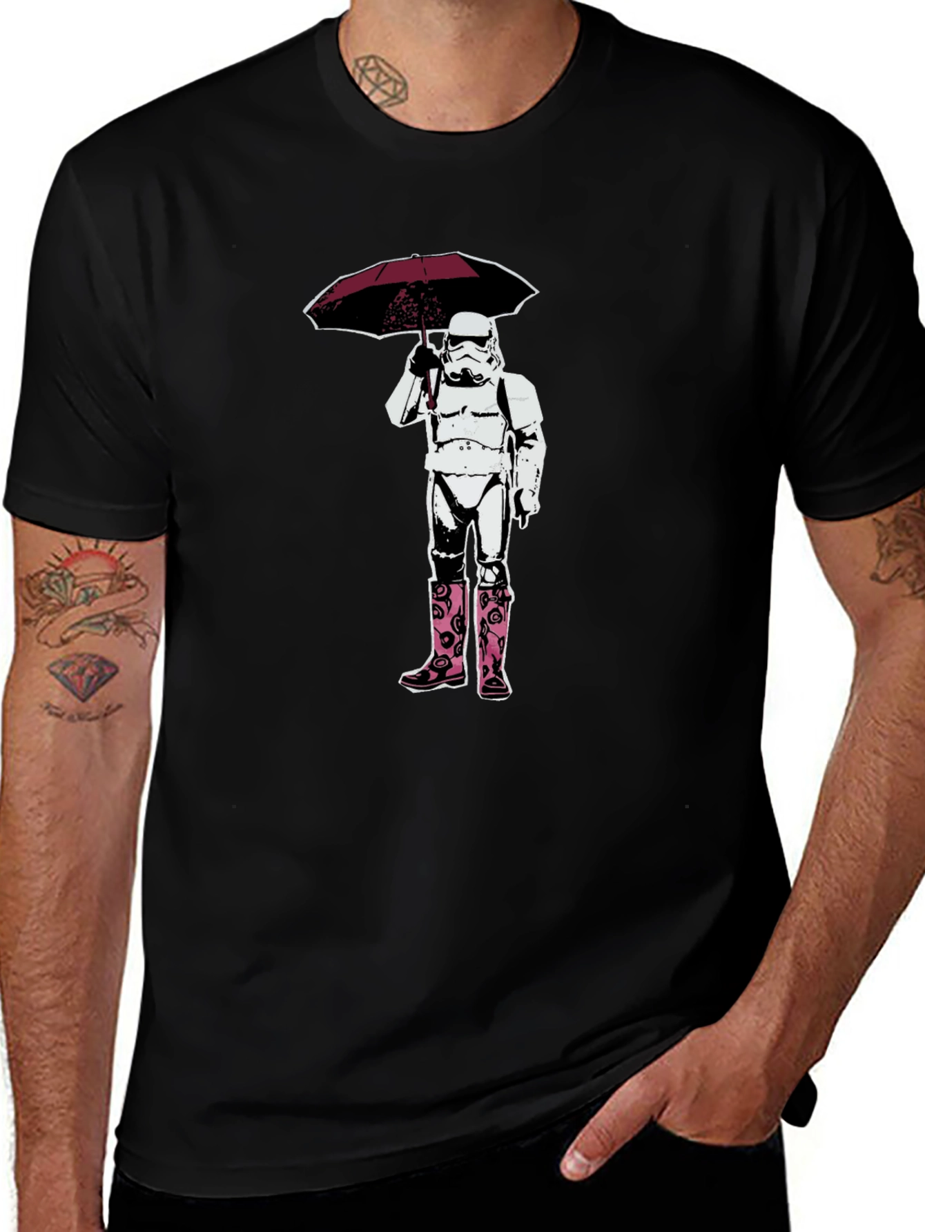 Stormtrooper Umbrella and Boots T-Shirt