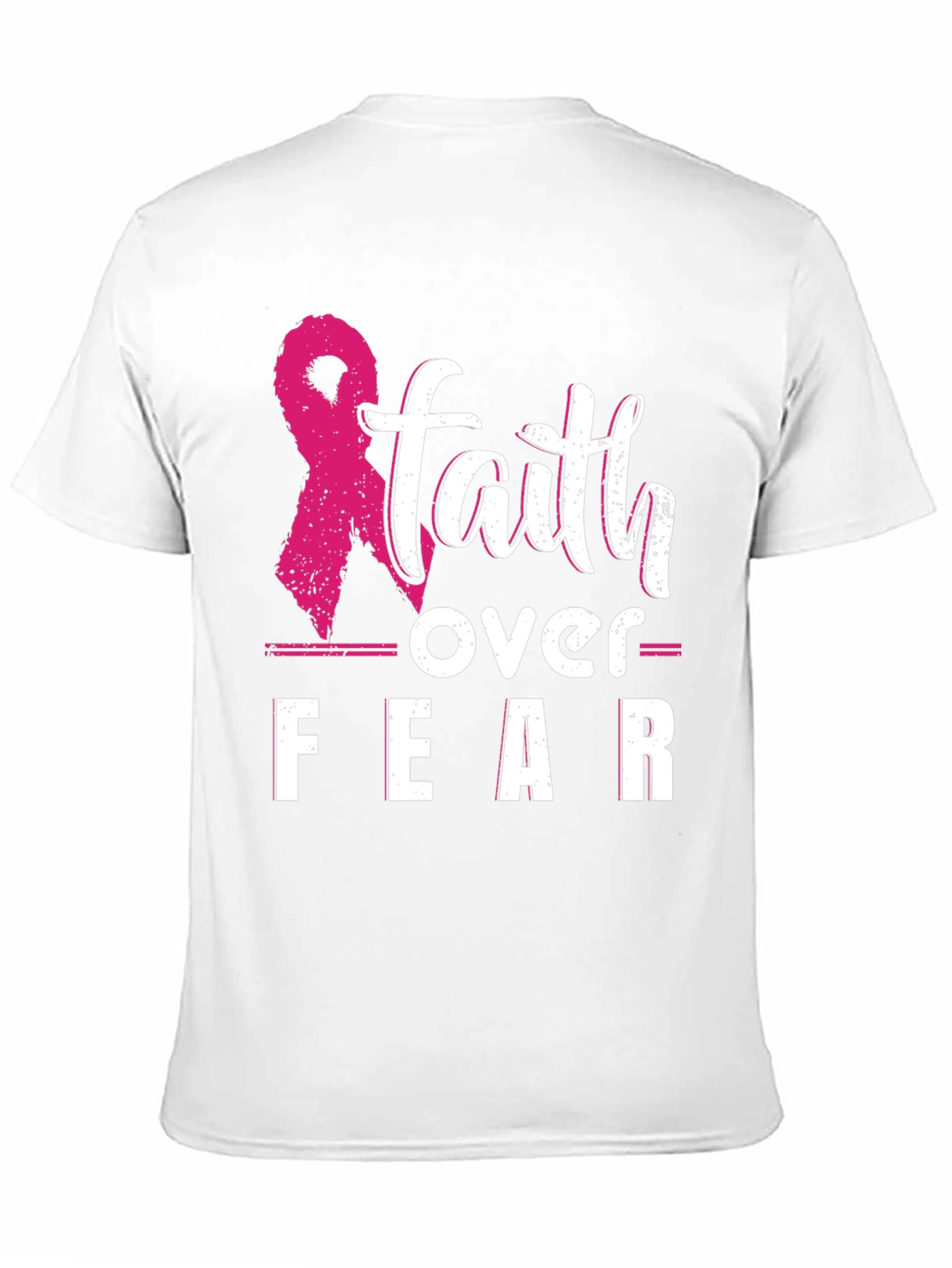 Faith Over Fear Breast Cancer Awareness T-Shirt