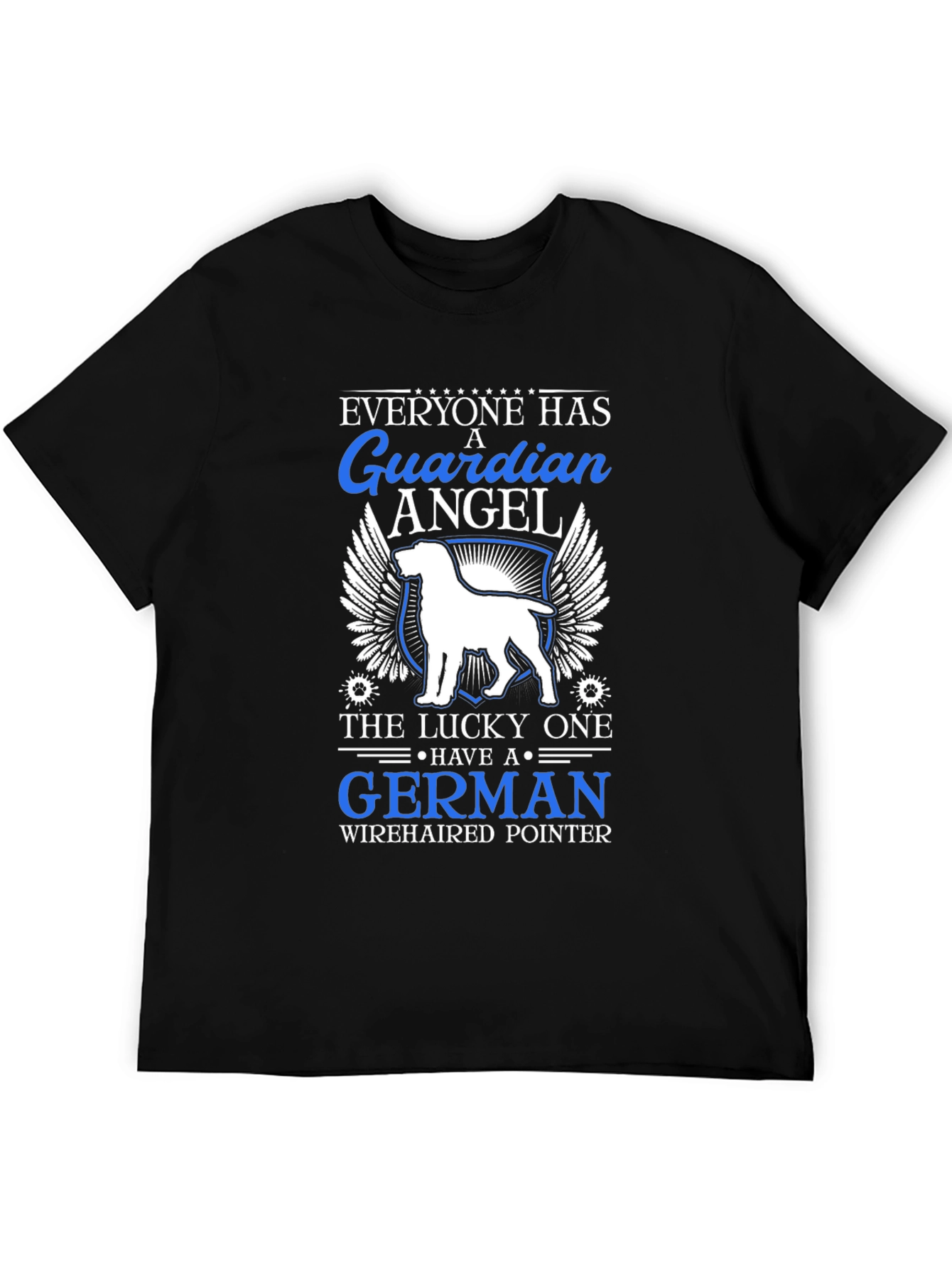 German Wirehaired Pointer Guardian Angel T-Shirt