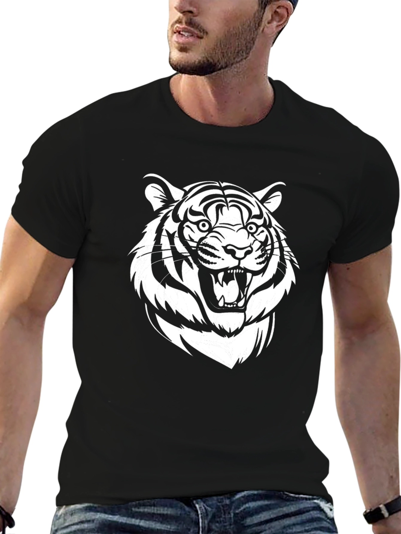Black Tiger Graphic Tee
