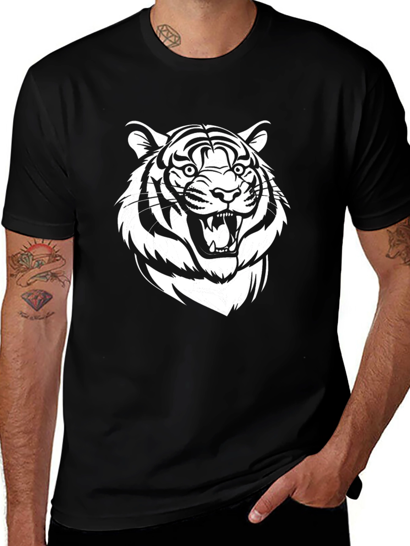 Black Tiger Graphic Tee