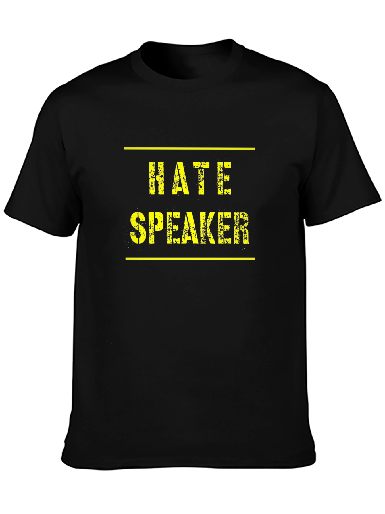 Hate Speaker Graphic Tee - Mens Black T-Shirt