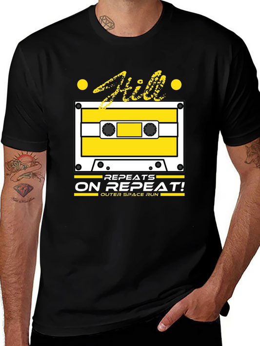 Retro Cassette Tape Graphic Tee - Repeats On Repeat!