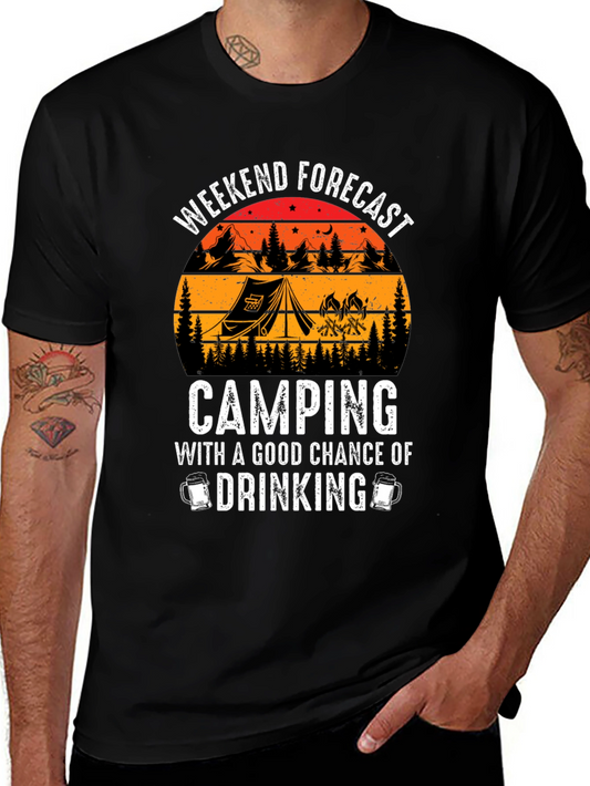 Weekend Camping and Drinking T-Shirt