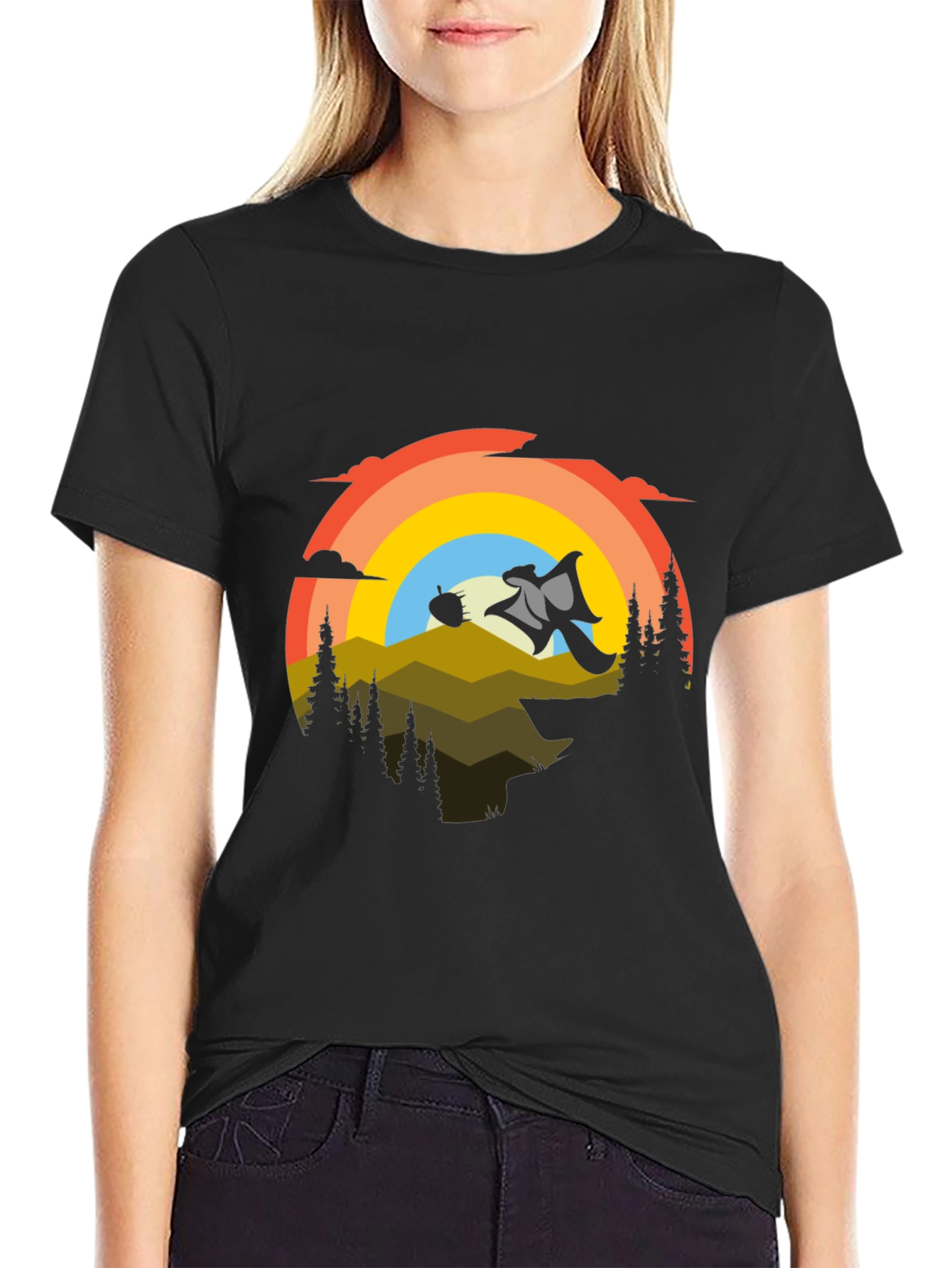 Retro Flying Squirrel Adventure Tee