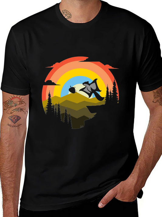 Retro Flying Squirrel Adventure Tee