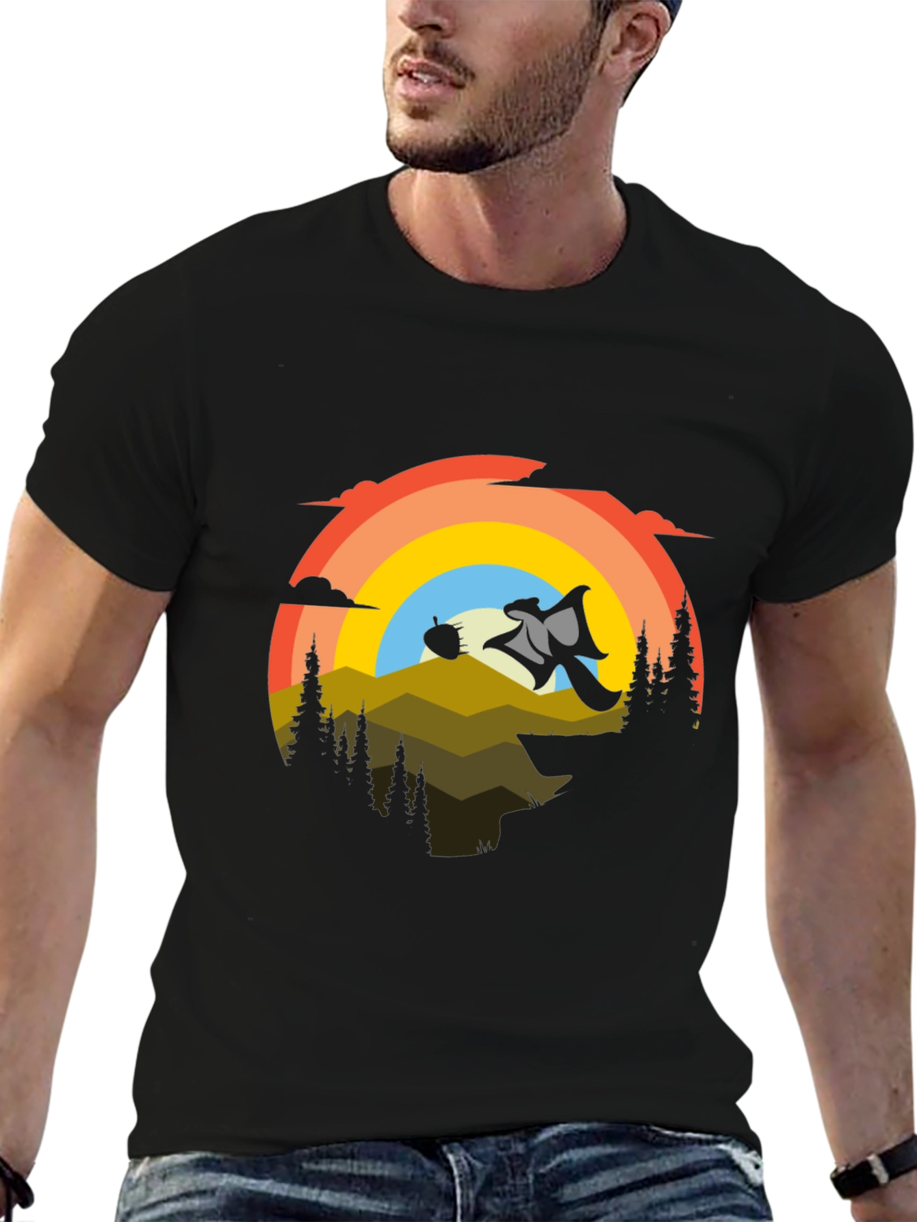 Retro Flying Squirrel Adventure Tee