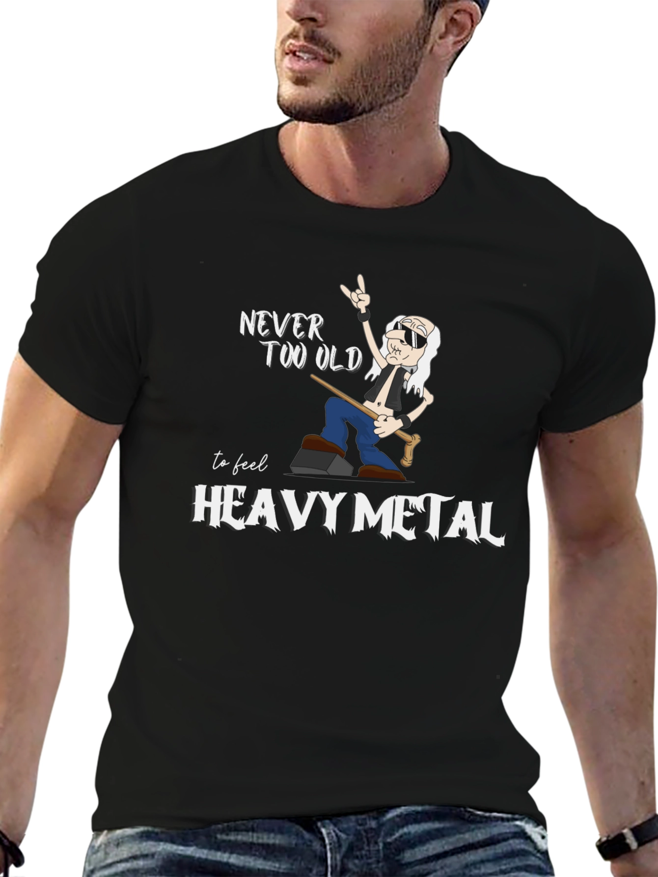 Never Too Old Heavy Metal T-Shirt