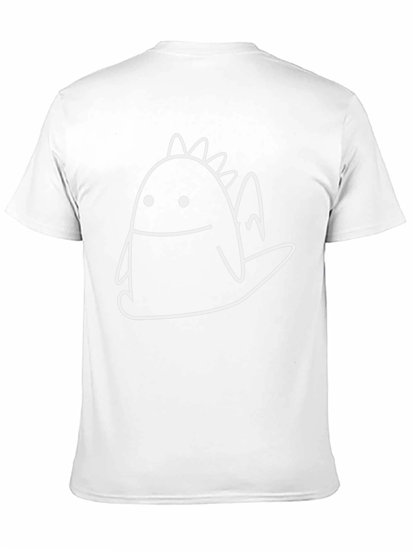 Cartoon Dragon Graphic Black T-Shirt
