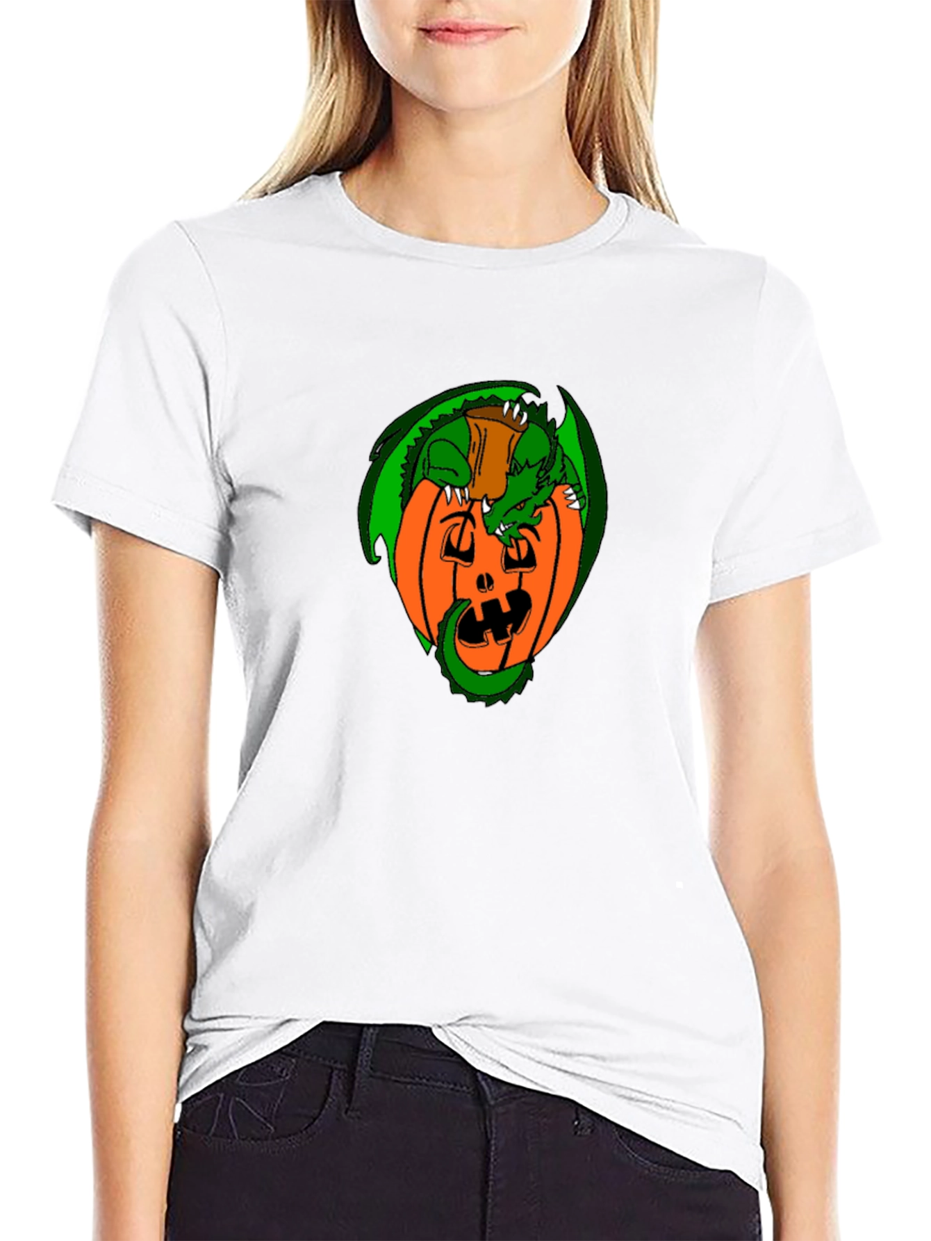 Dragon Pumpkin T-Shirt - Halloween Festive
