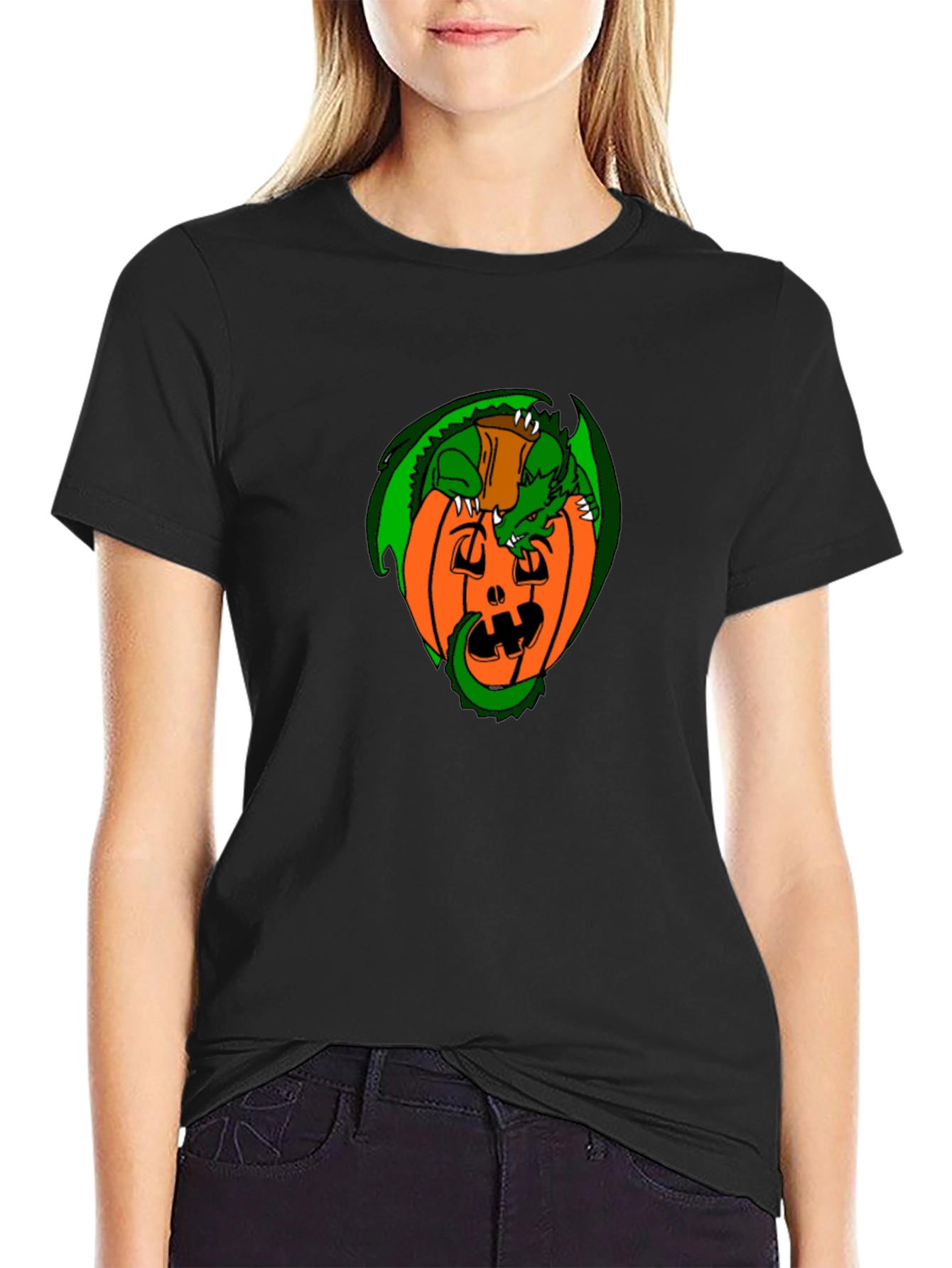 Dragon Pumpkin T-Shirt - Halloween Festive