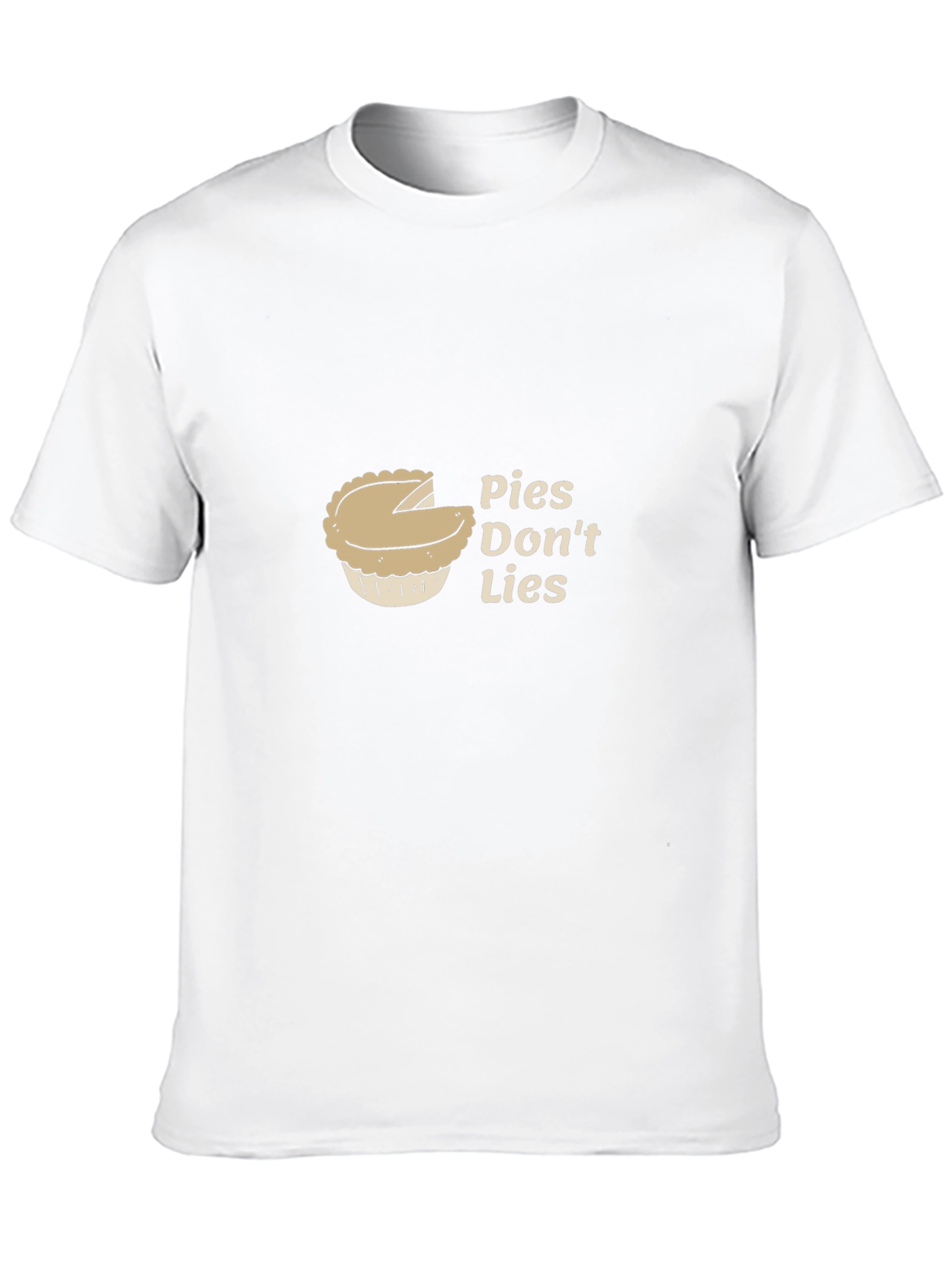 Pies Dont Lies Graphic T-Shirt - Black Cotton Tee