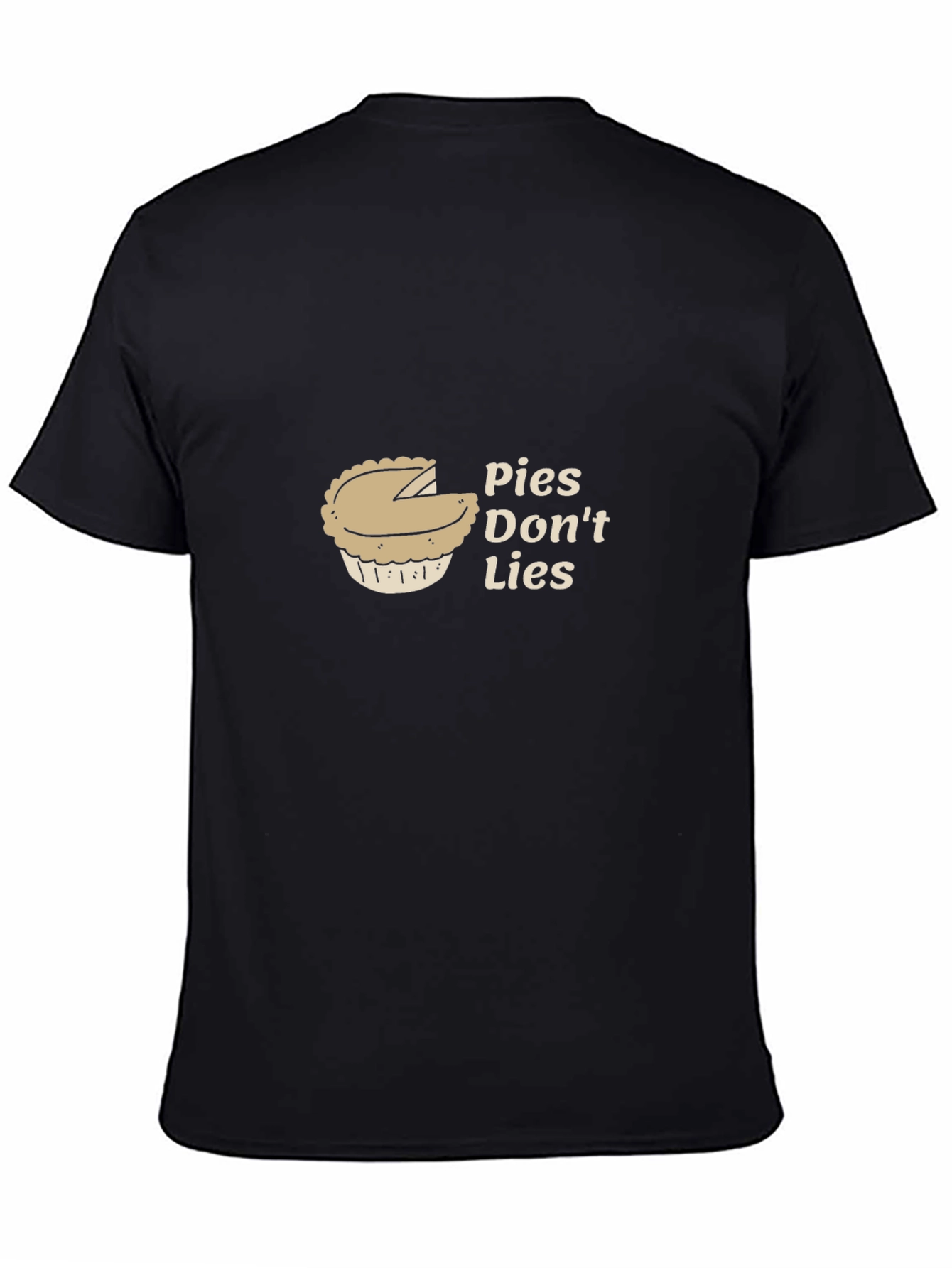 Pies Dont Lies Graphic T-Shirt - Black Cotton Tee
