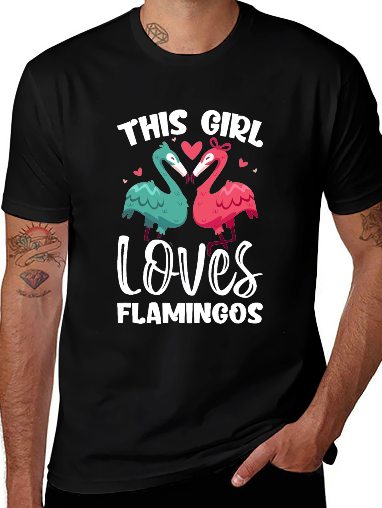 This Girl Loves Flamingos Graphic Tee