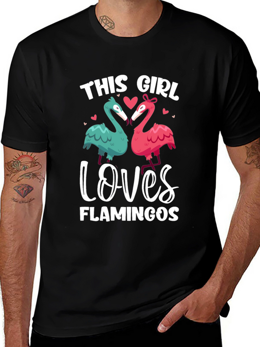 This Girl Loves Flamingos Graphic Tee